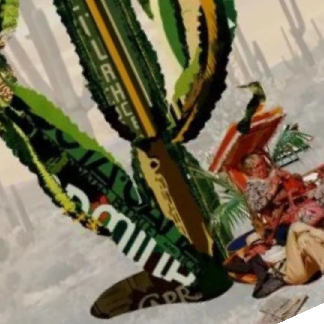 3D Collage Art | Saguaro Cactus - Retired Couple (32"x24") - Image 6