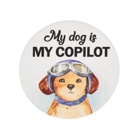 Car Coaster-My Dog is My Co-Pilot