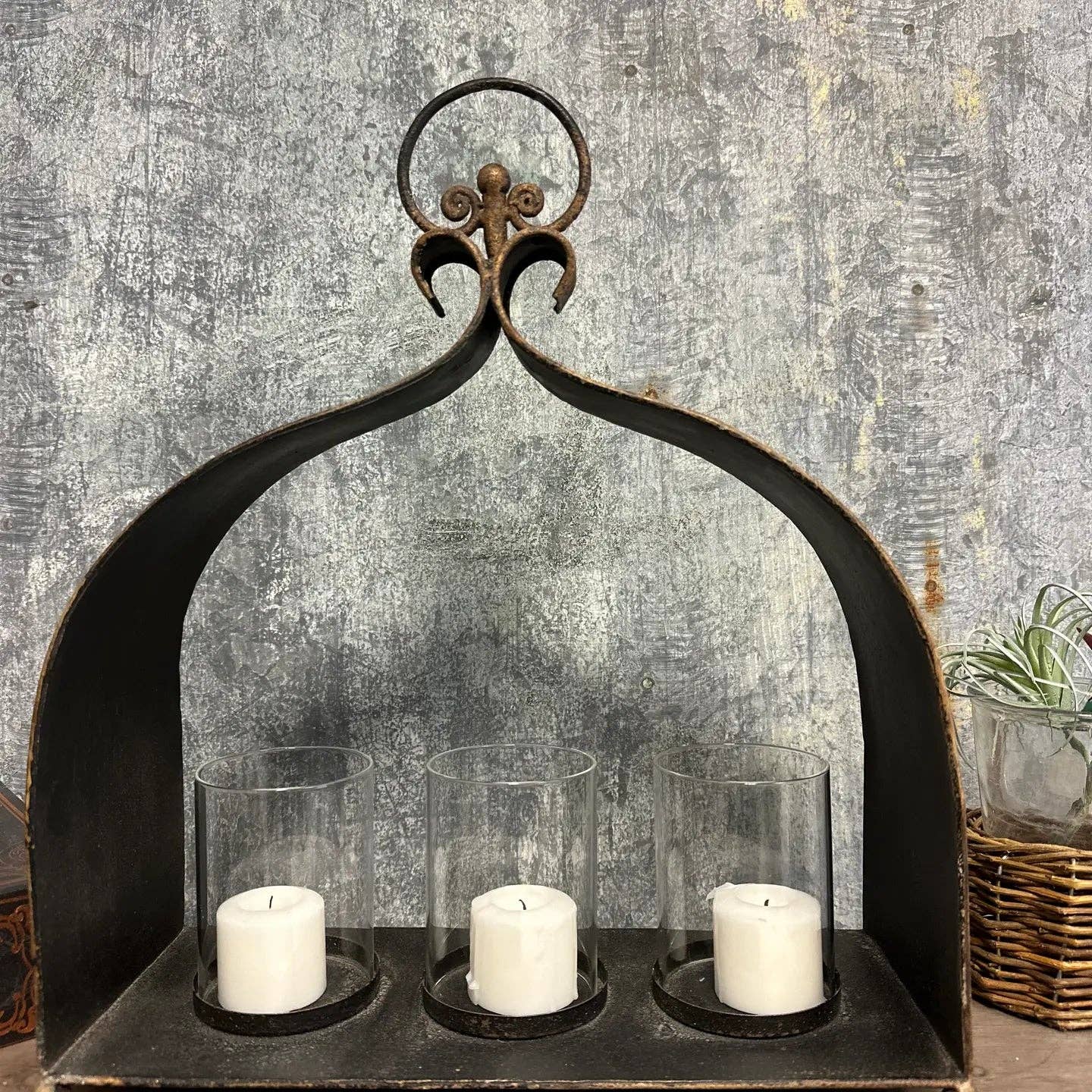 Cast Iron Triple Candleholder - Image 5