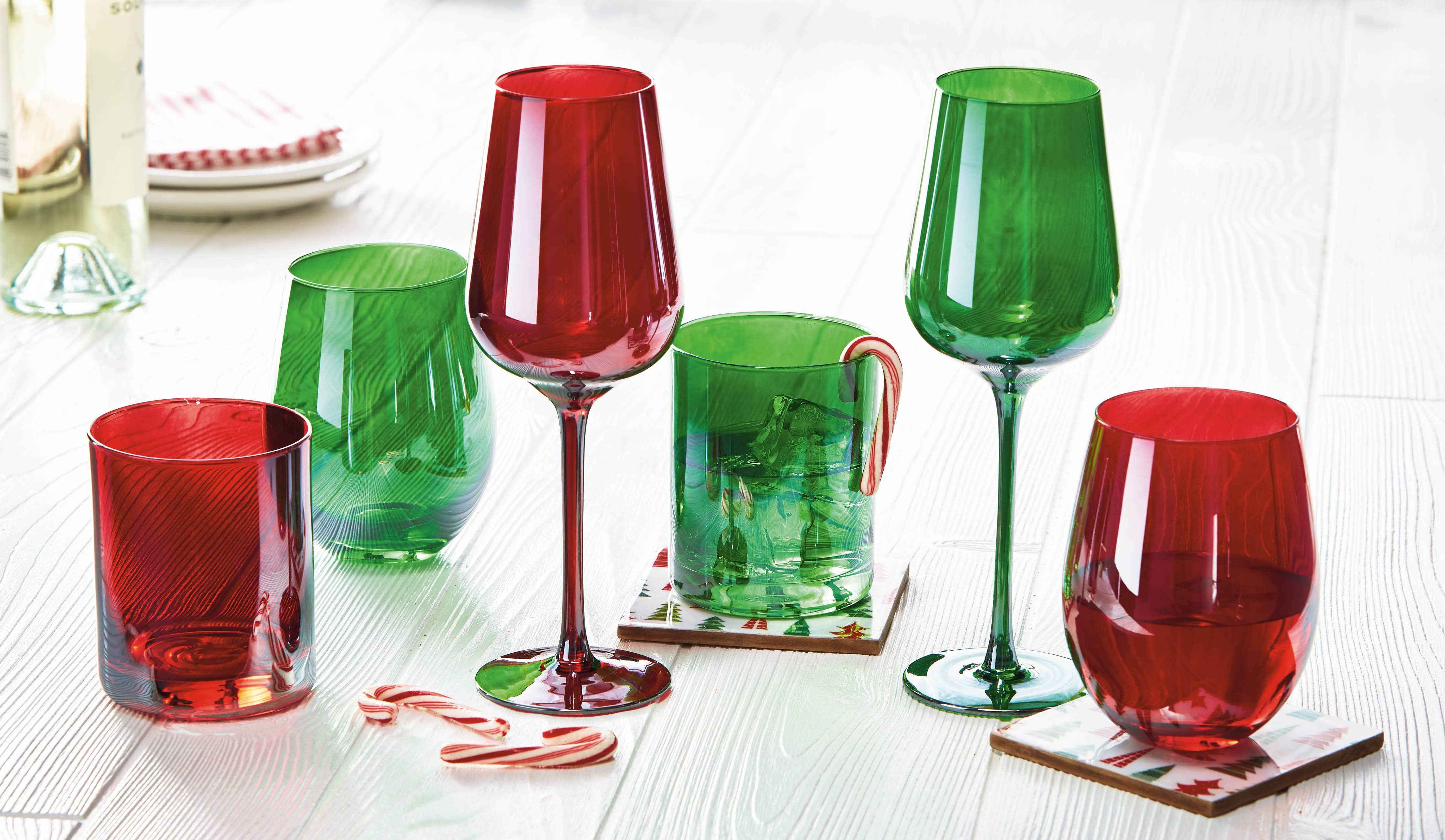 Red Beverage Glass - Image 2