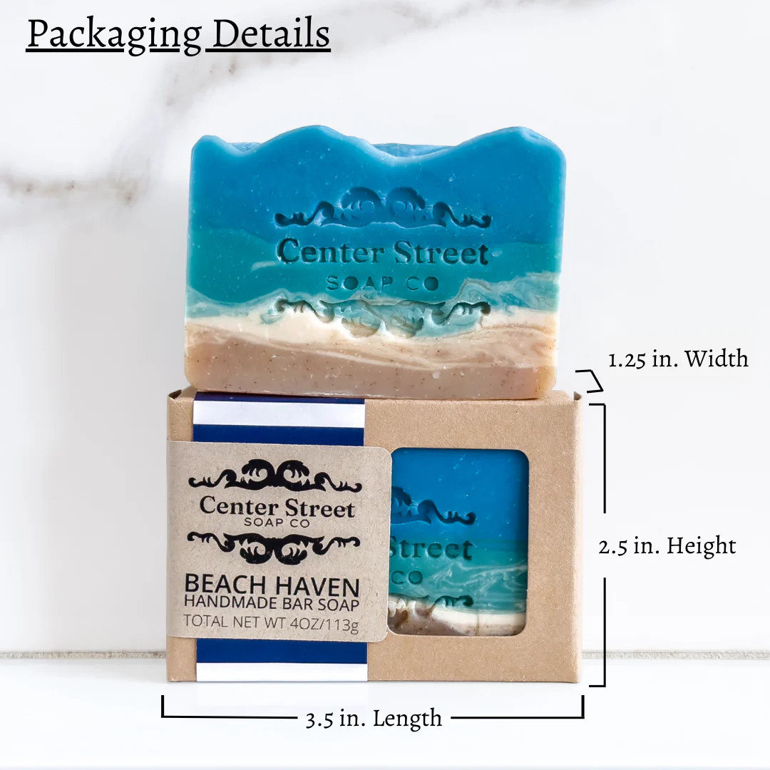 Beach Haven Summer Handmade Bar Soap - 4oz - Image 4
