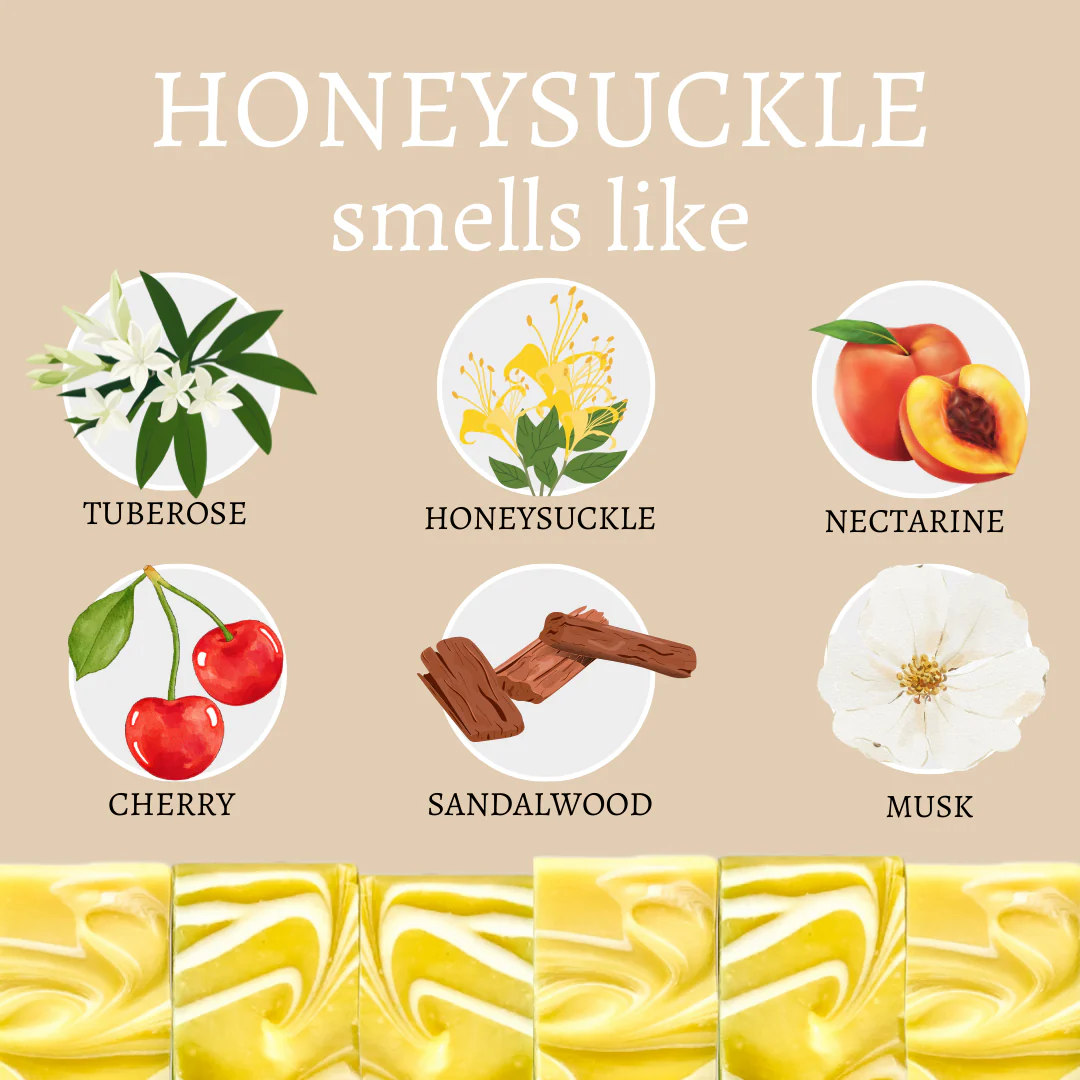 Honeysuckle Spring Handmade Soap Bar - 4oz - Image 2