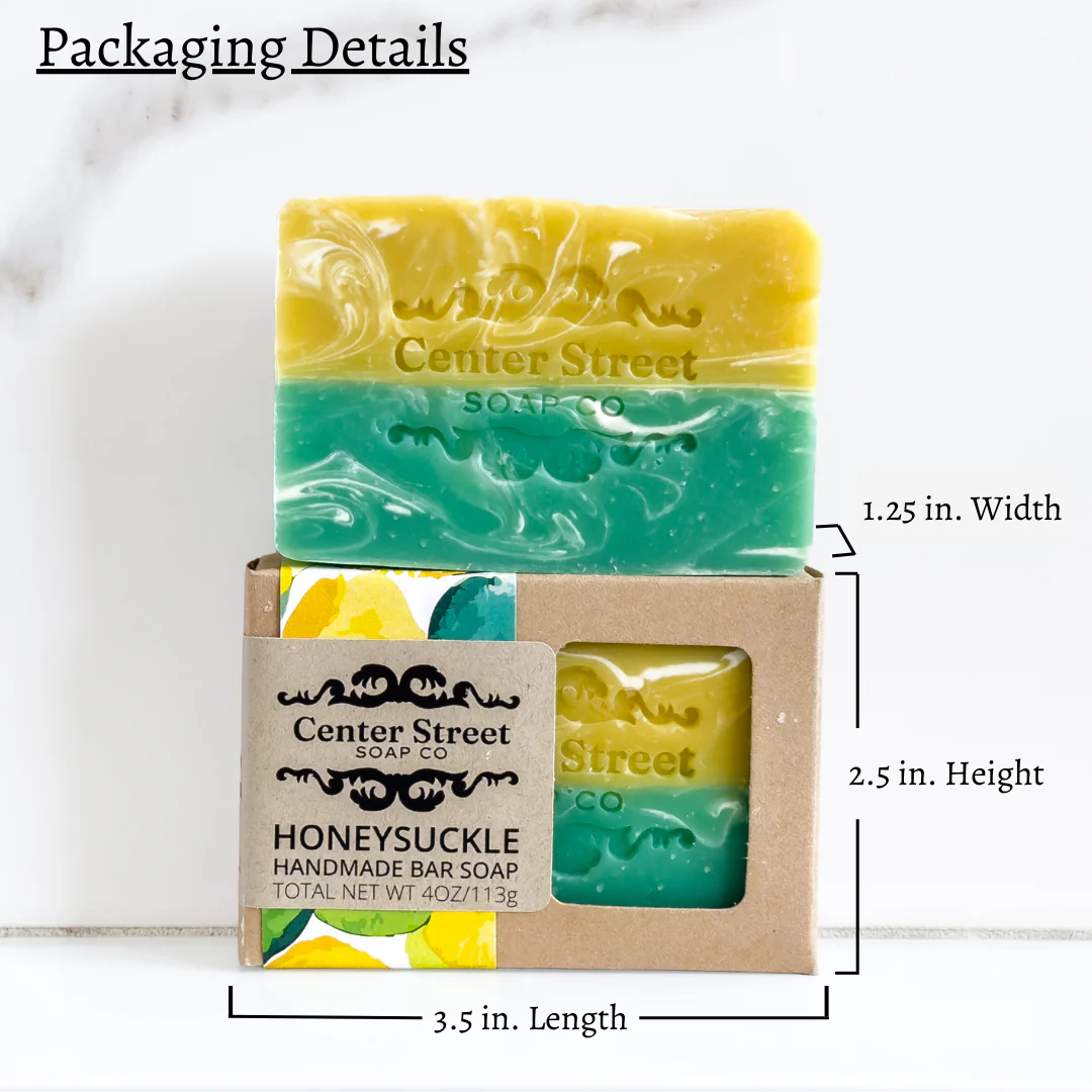 Honeysuckle Spring Handmade Soap Bar - 4oz - Image 3