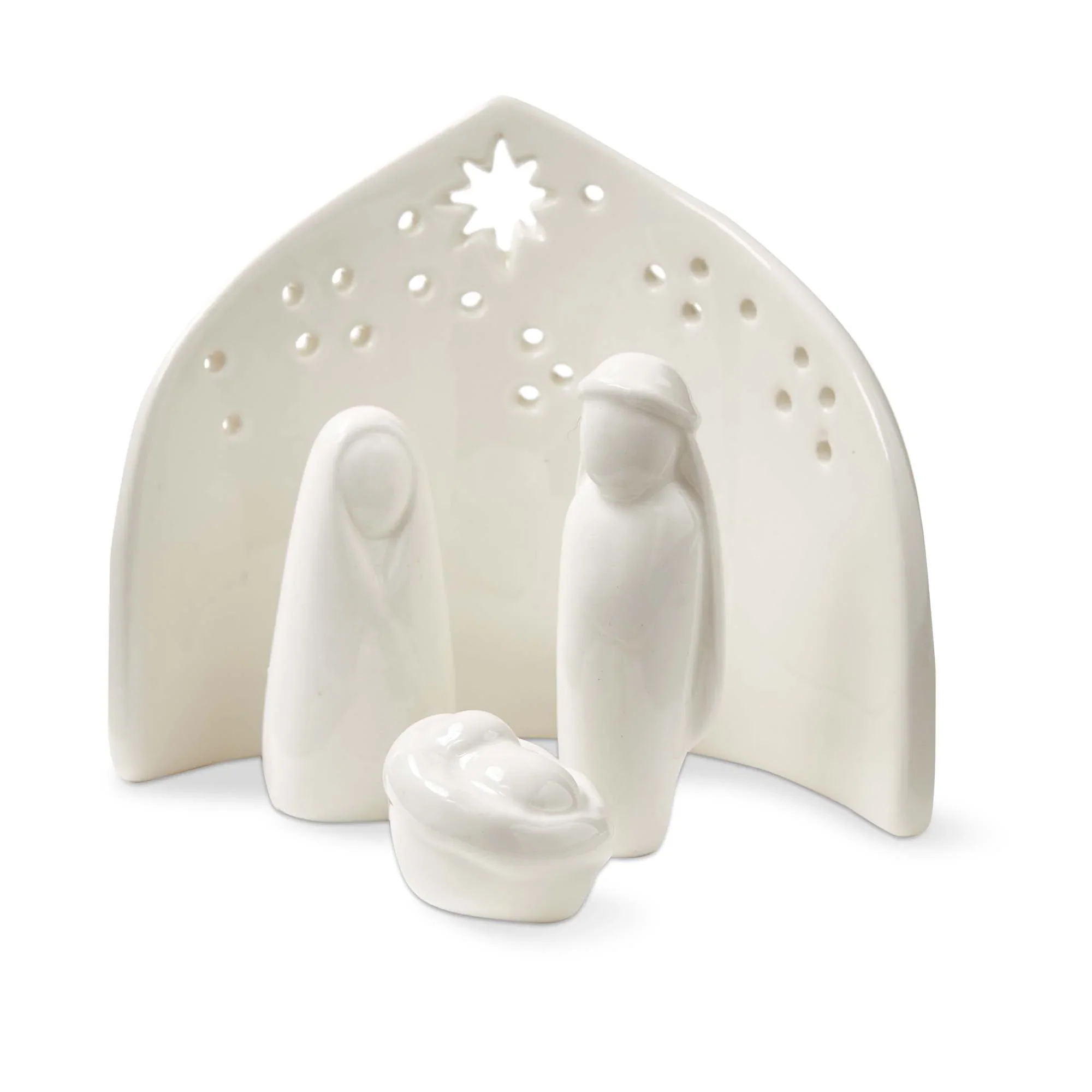 Ceramic Nativity Scene Set Of 4