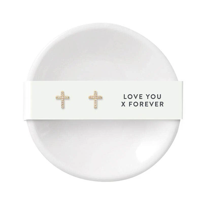 Ring Dish & Earrings Love Forever