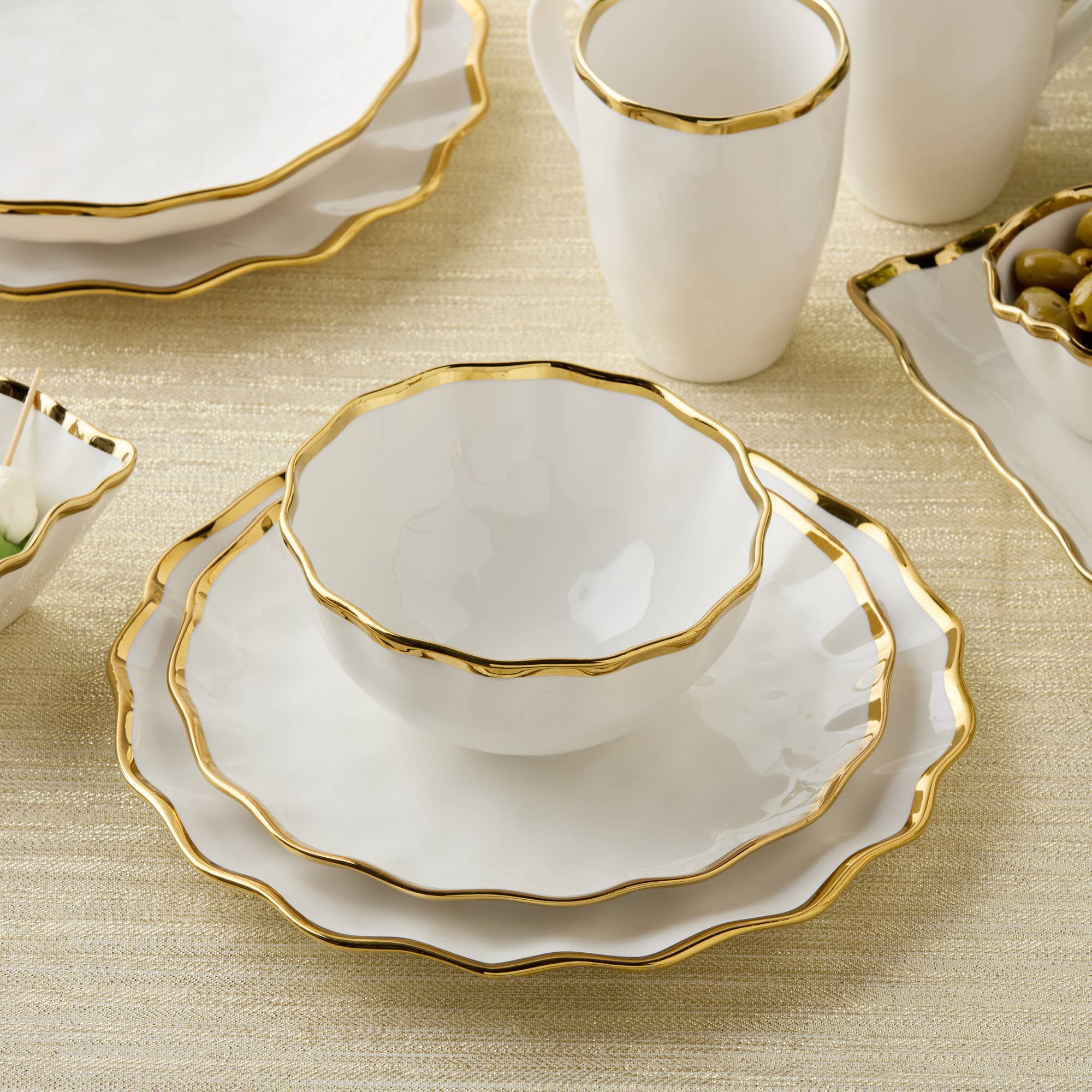 Regency Gold Dinner Plate 11in - Image 5