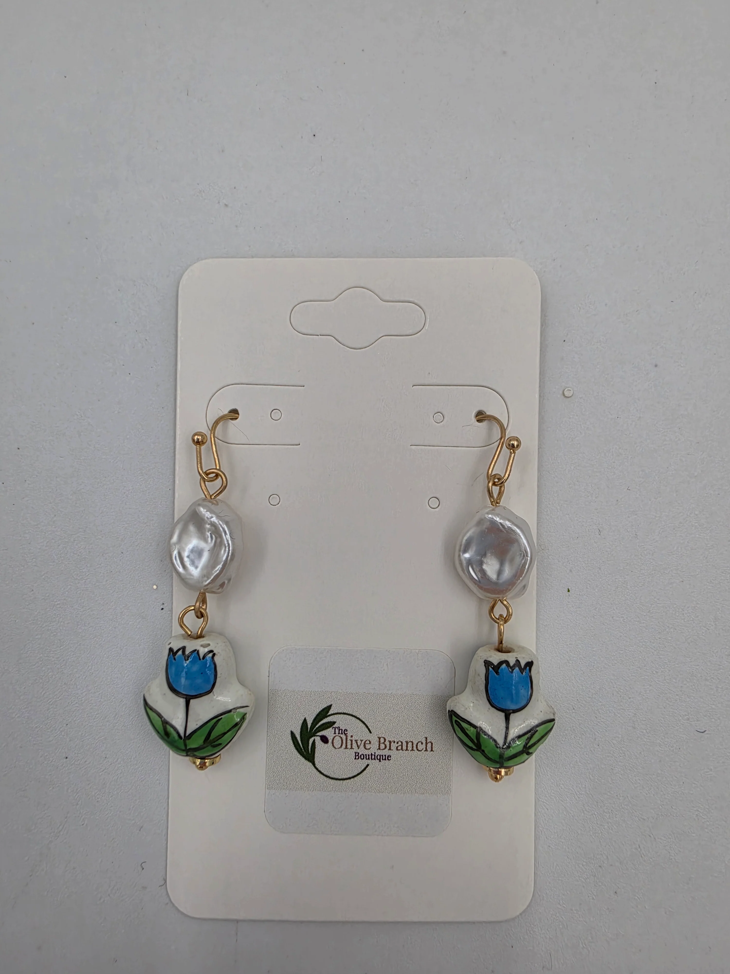 Charming Blossom Earrings - blue - Image 2