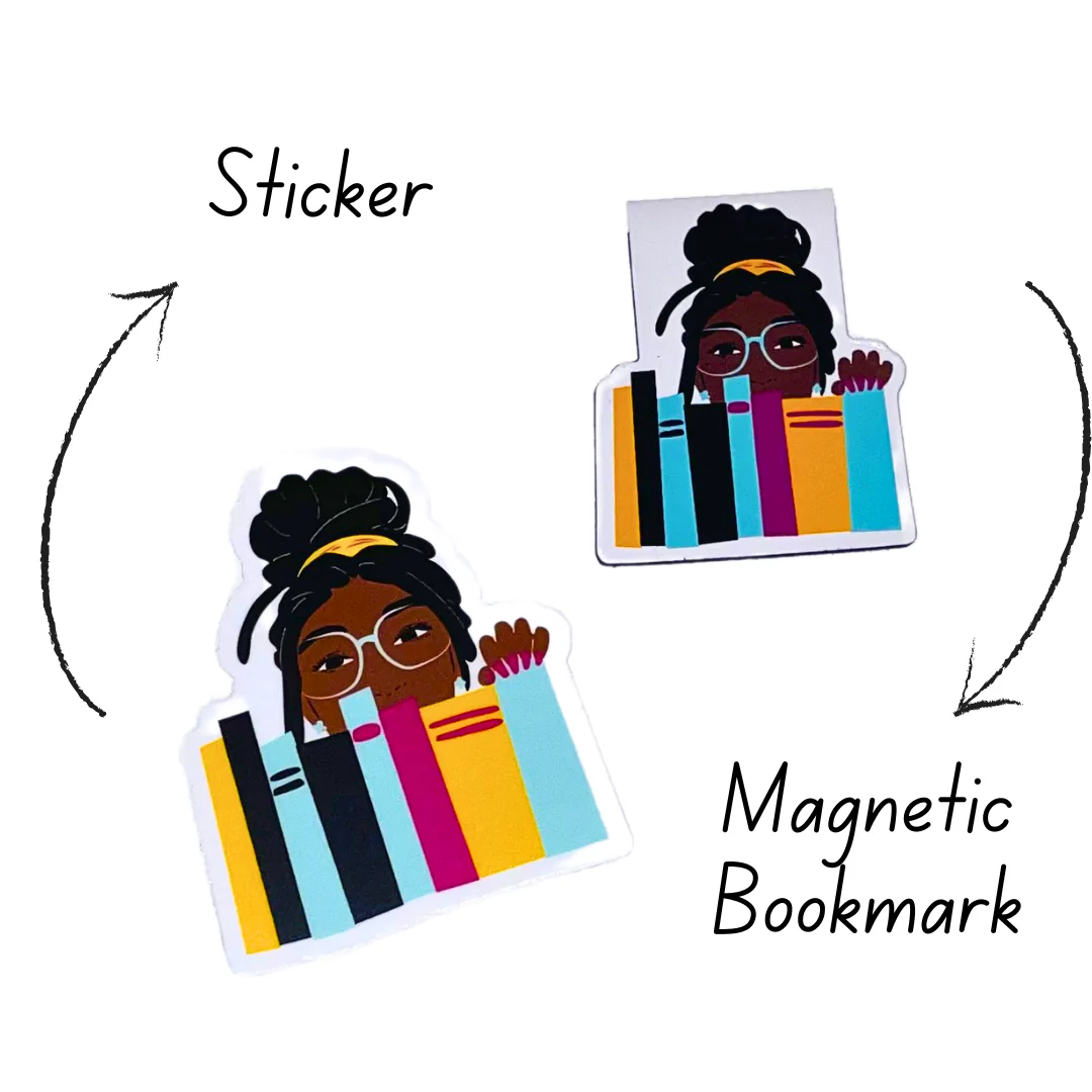 My Bookshelf Stickers | Black Girl Book Lover | Bookish - Image 4