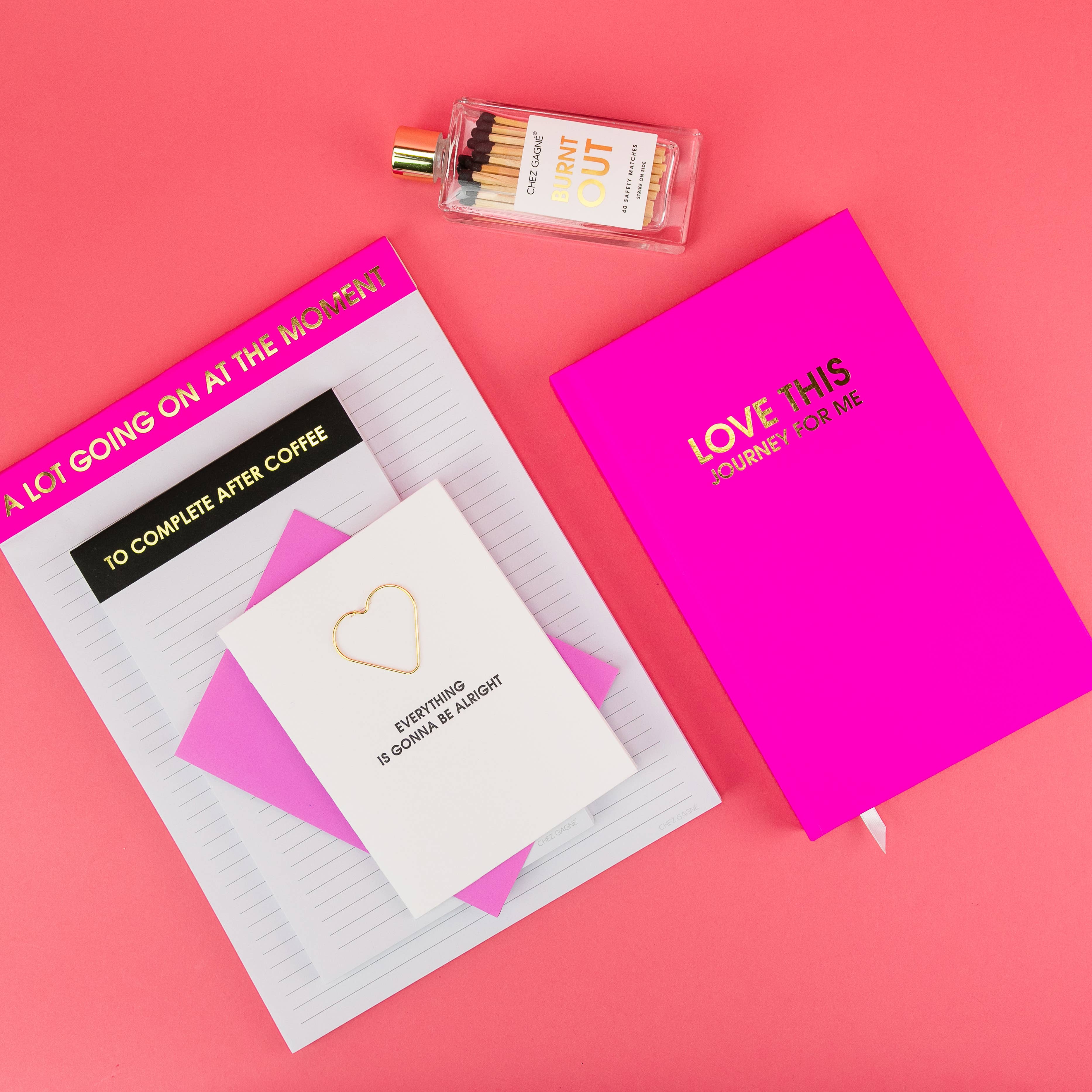 Chez Gagné - A Lot Going On At The Moment - Large Memo Lined Notepad - Bright Pink - 65 perforated pages - 10x8 - Image 4