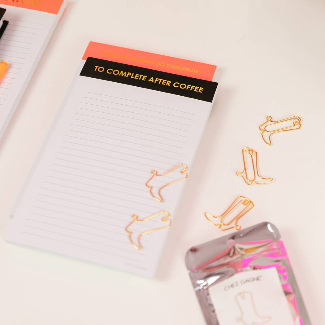 Cowboy Boot - Unique Gold Plated Paper Clips - Pack of 25 - Image 4