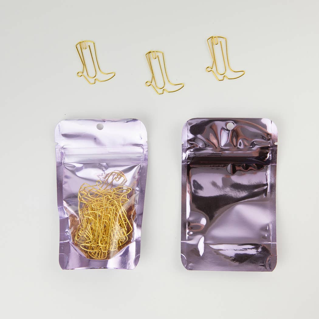 Cowboy Boot - Unique Gold Plated Paper Clips - Pack of 25 - Image 9