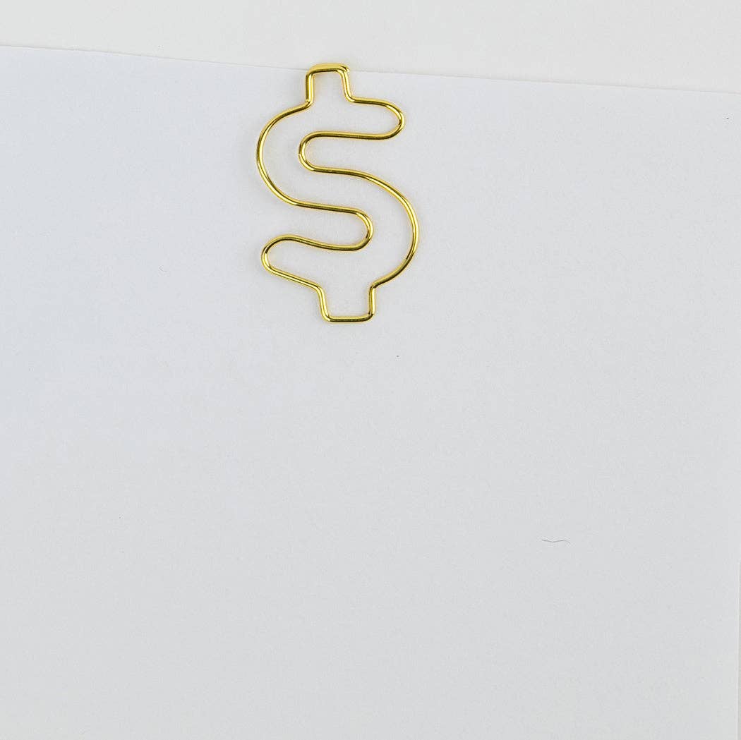 Dollar Sign - Unique Gold Plated Paper Clips - Pack of 25 - Image 8