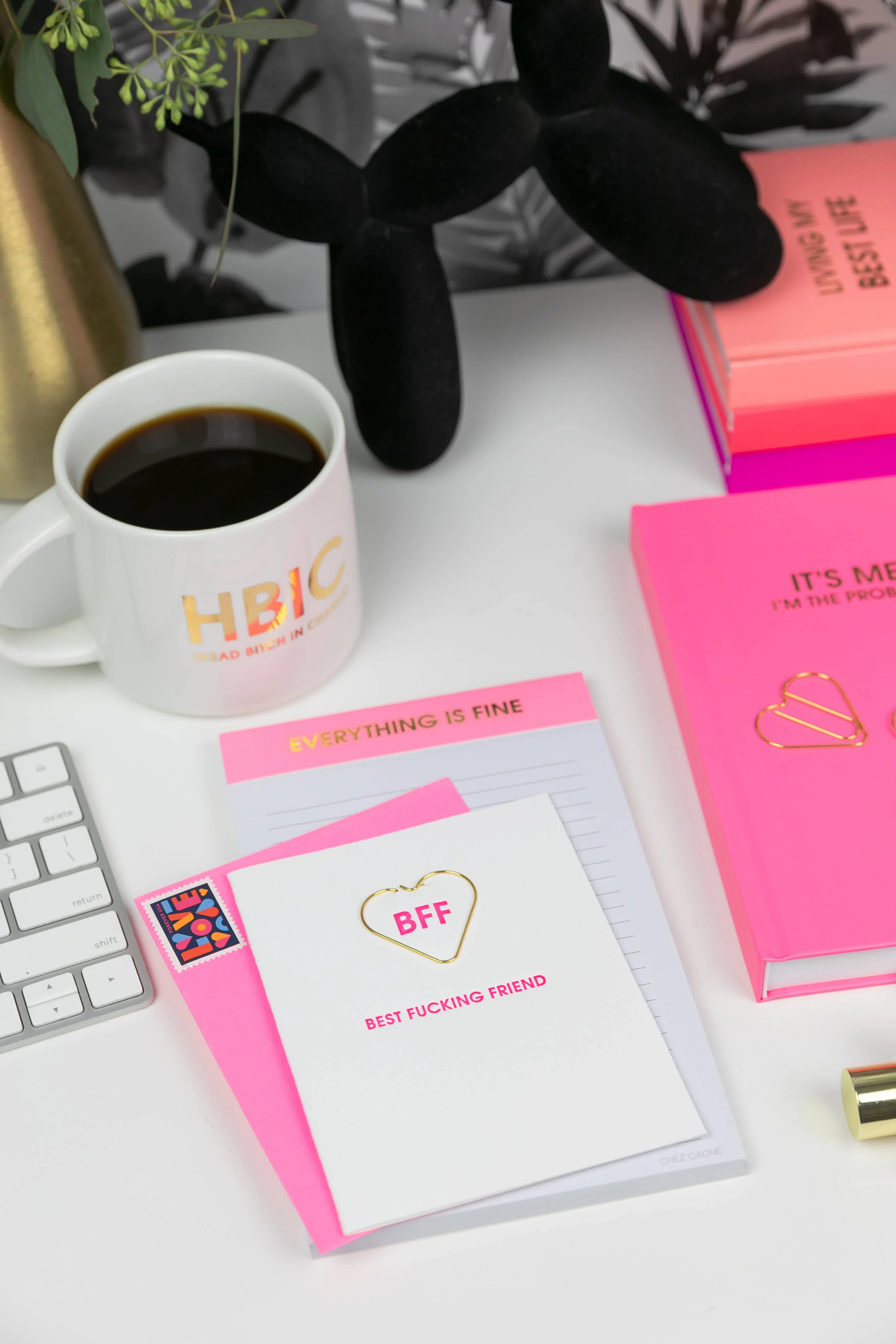 Chez Gagné - Everything Is Fine - Lined Notepad - Pink - 65 perforated pages - 5x8 - Image 7