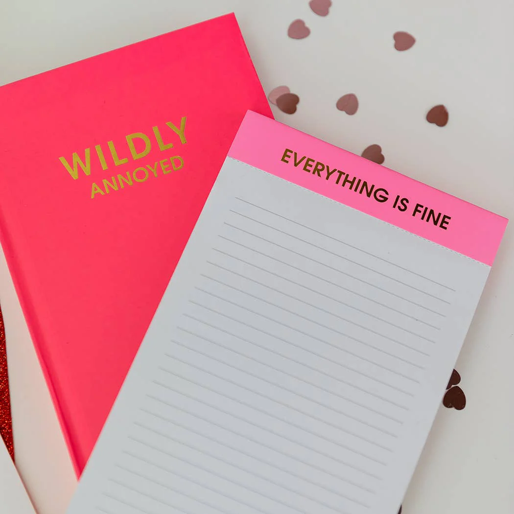 Chez Gagné - Everything Is Fine - Lined Notepad - Pink - 65 perforated pages - 5x8 - Image 8