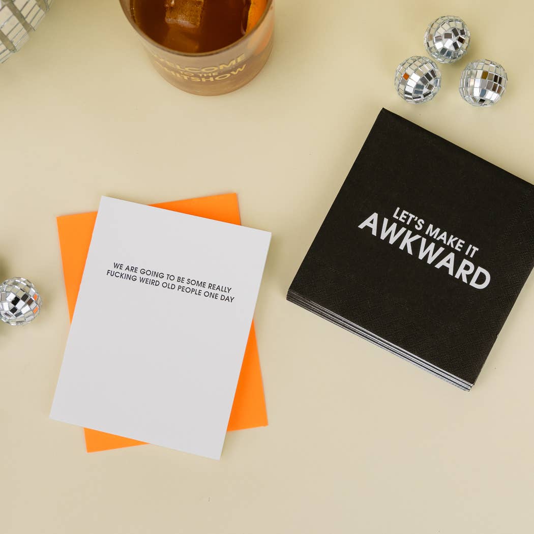 Let's Make It Awkward - Funny Cocktail Napkins - Image 6