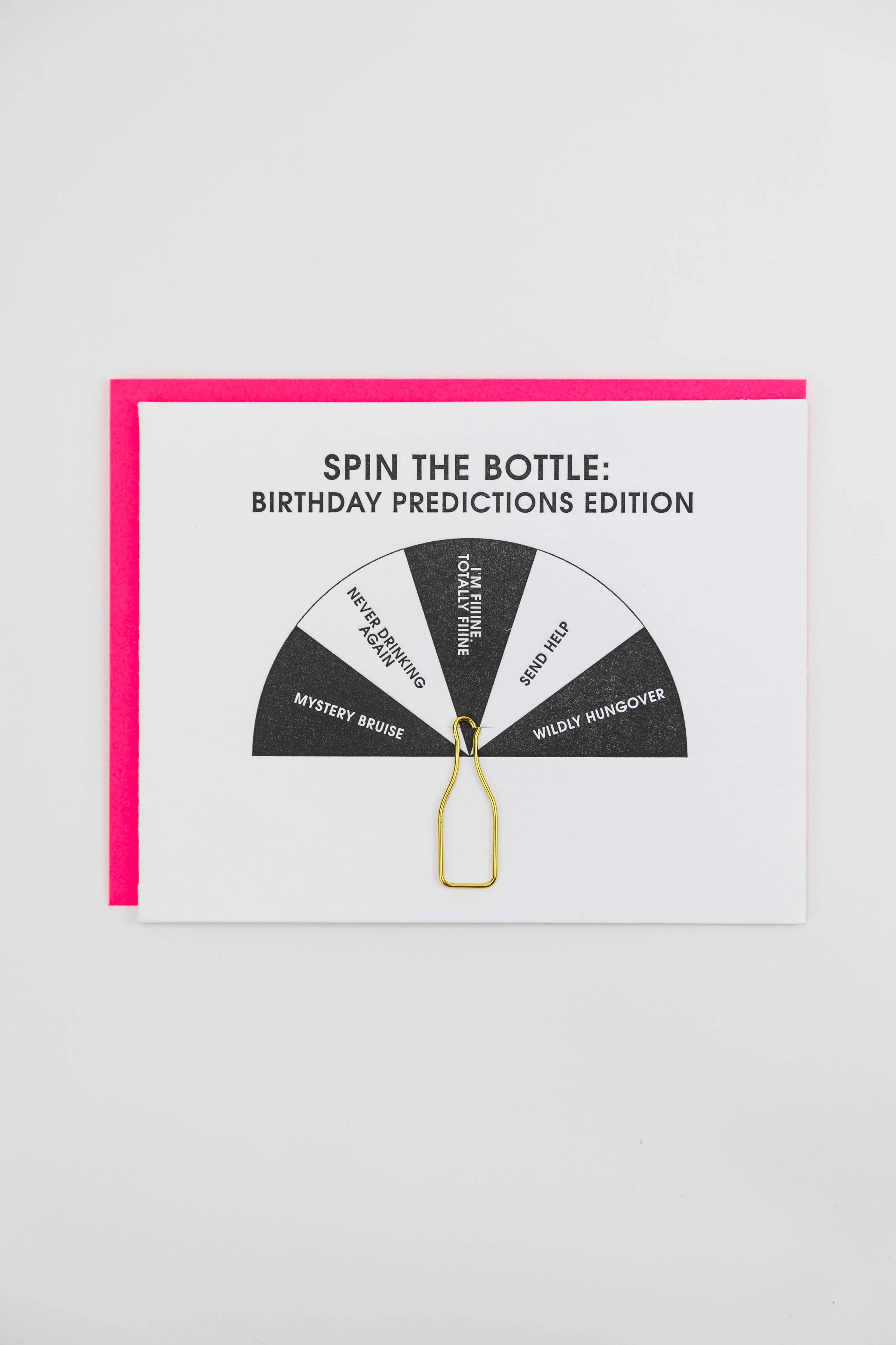 Spin The Bottle Birthday Predictions - Bottle PaperClip Card - Image 4