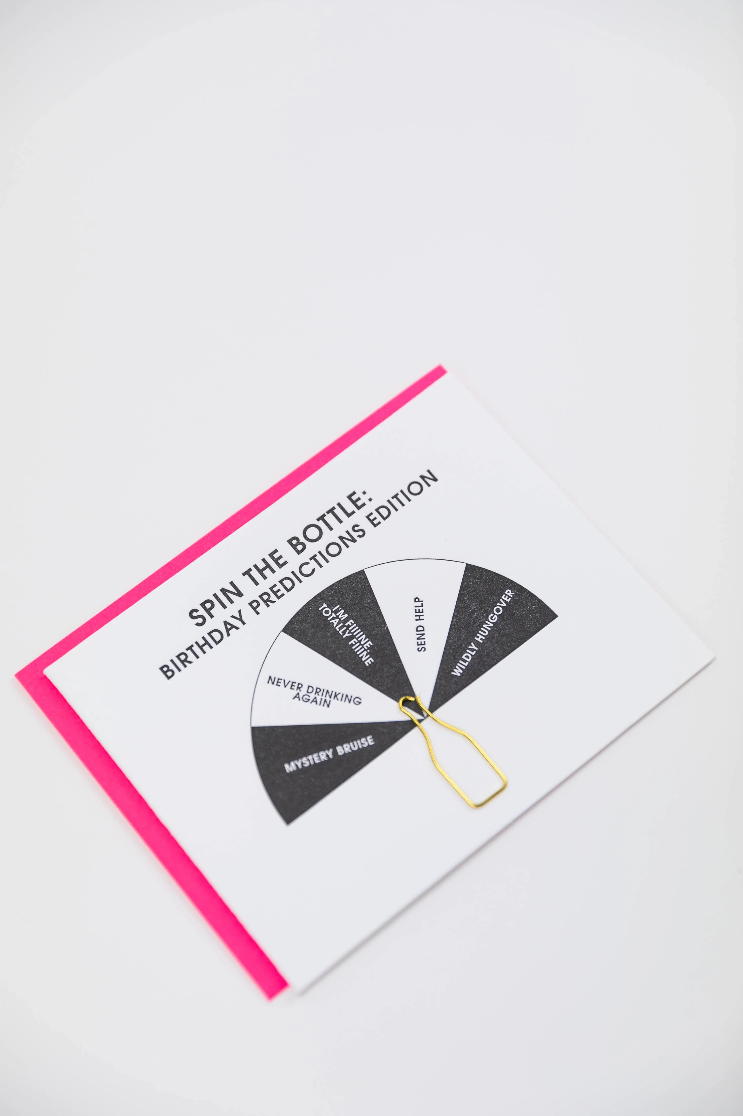 Spin The Bottle Birthday Predictions - Bottle PaperClip Card - Image 5