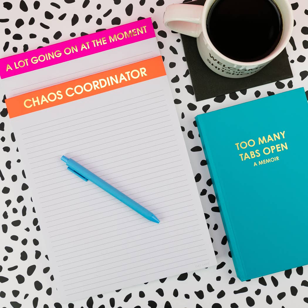 Chez Gagné - Too Many Tabs Open (a memoir) - Hardcover Daily Journal - Bright Teal - Image 2