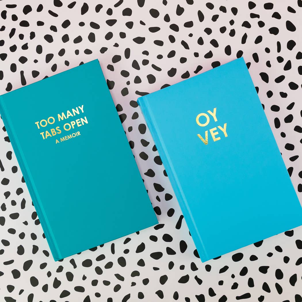 Chez Gagné - Too Many Tabs Open (a memoir) - Hardcover Daily Journal - Bright Teal - Image 6