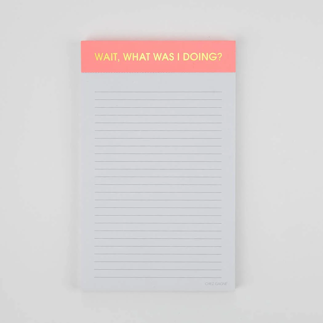 Chez Gagné - Wait, What Was I Doing? - Lined Notepad - Coral Pink - 65 perforated pages - 5x8 - Image 11