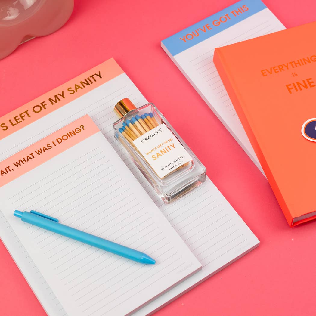 Chez Gagné - Wait, What Was I Doing? - Lined Notepad - Coral Pink - 65 perforated pages - 5x8 - Image 2