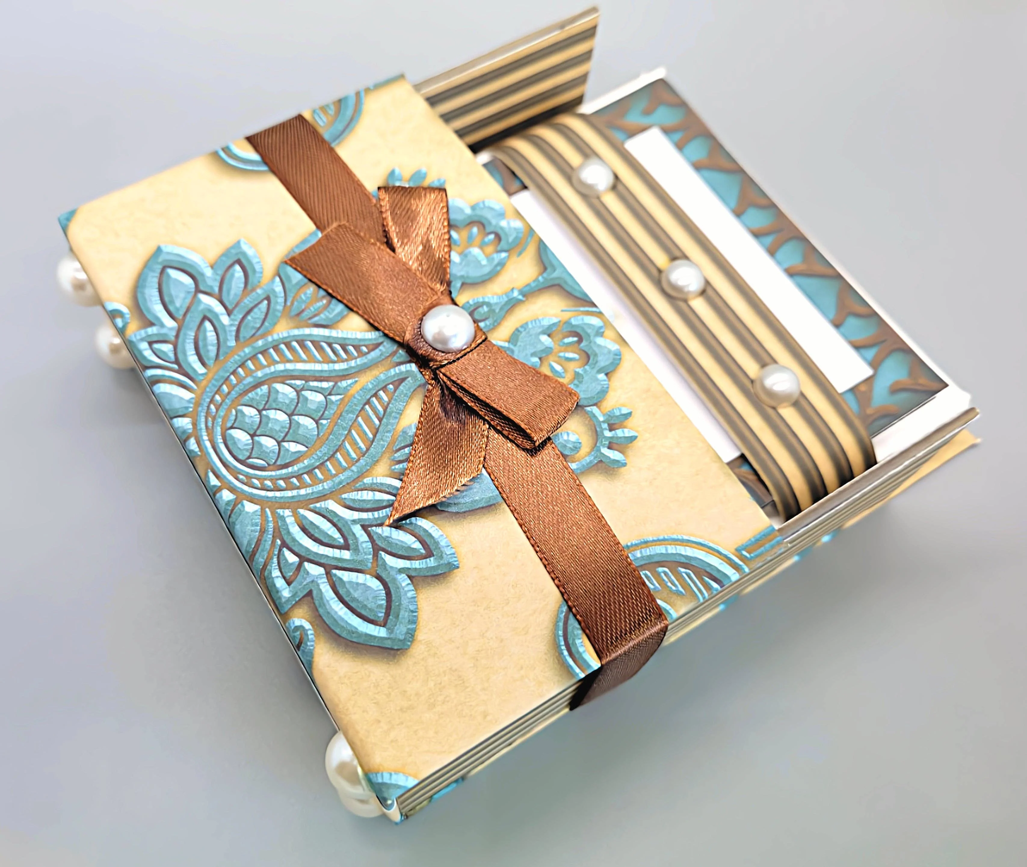 42-Pc Stationery For Him Gift Box Set+Organizer, Blue/Brown - Image 2