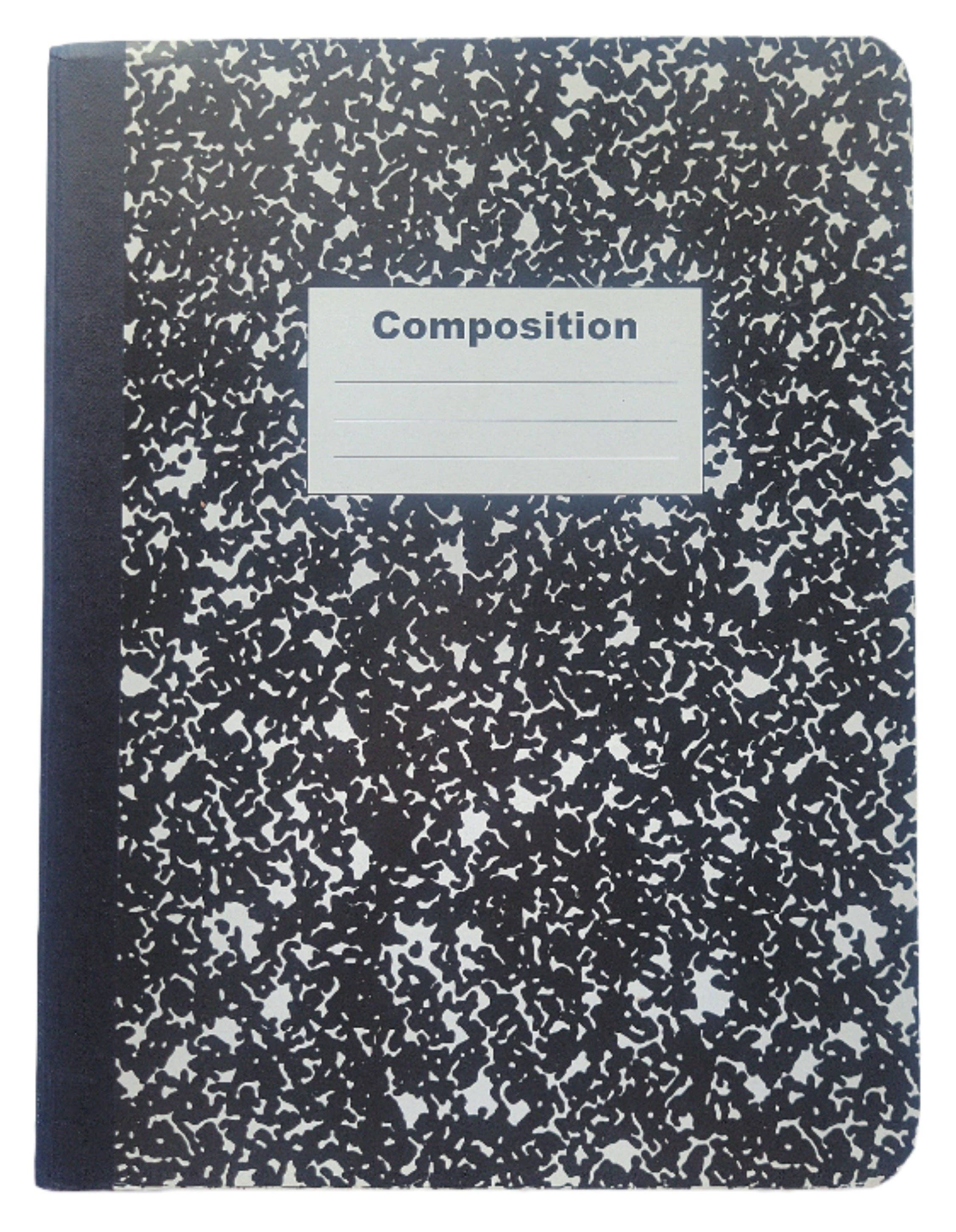 Fabric Covered Hardcover Notebook Composition Book Cover - Blue Swirls & Flowers - Image 5