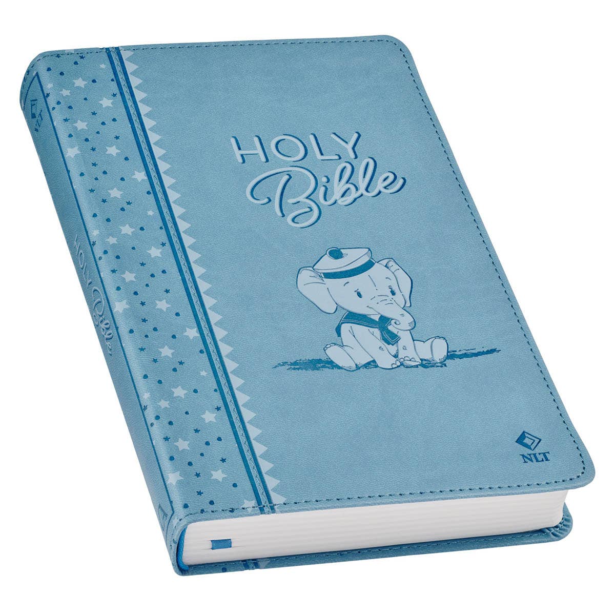 Bible NLT Infant Faux leather, Blue - Image 2