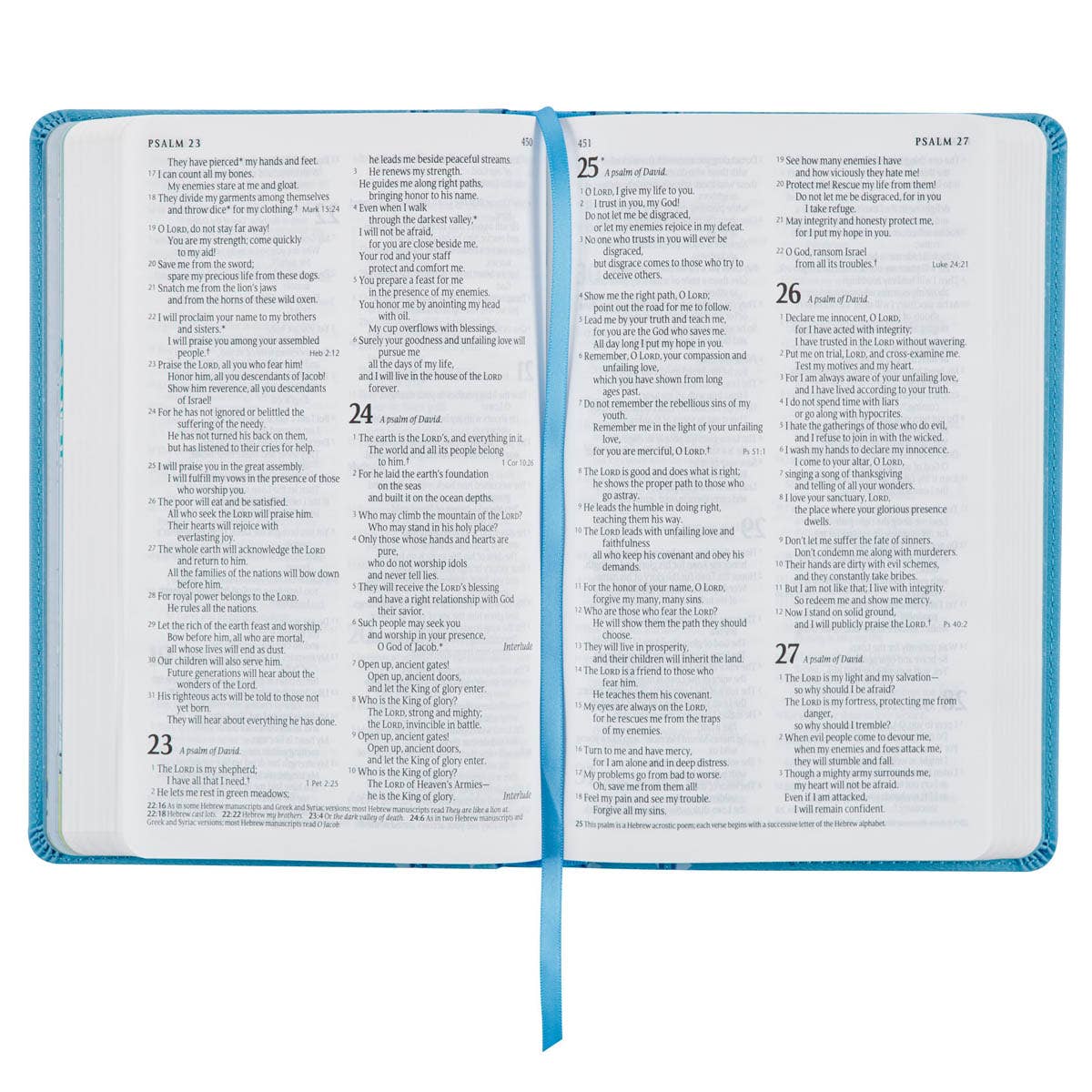 Bible NLT Infant Faux leather, Blue - Image 3