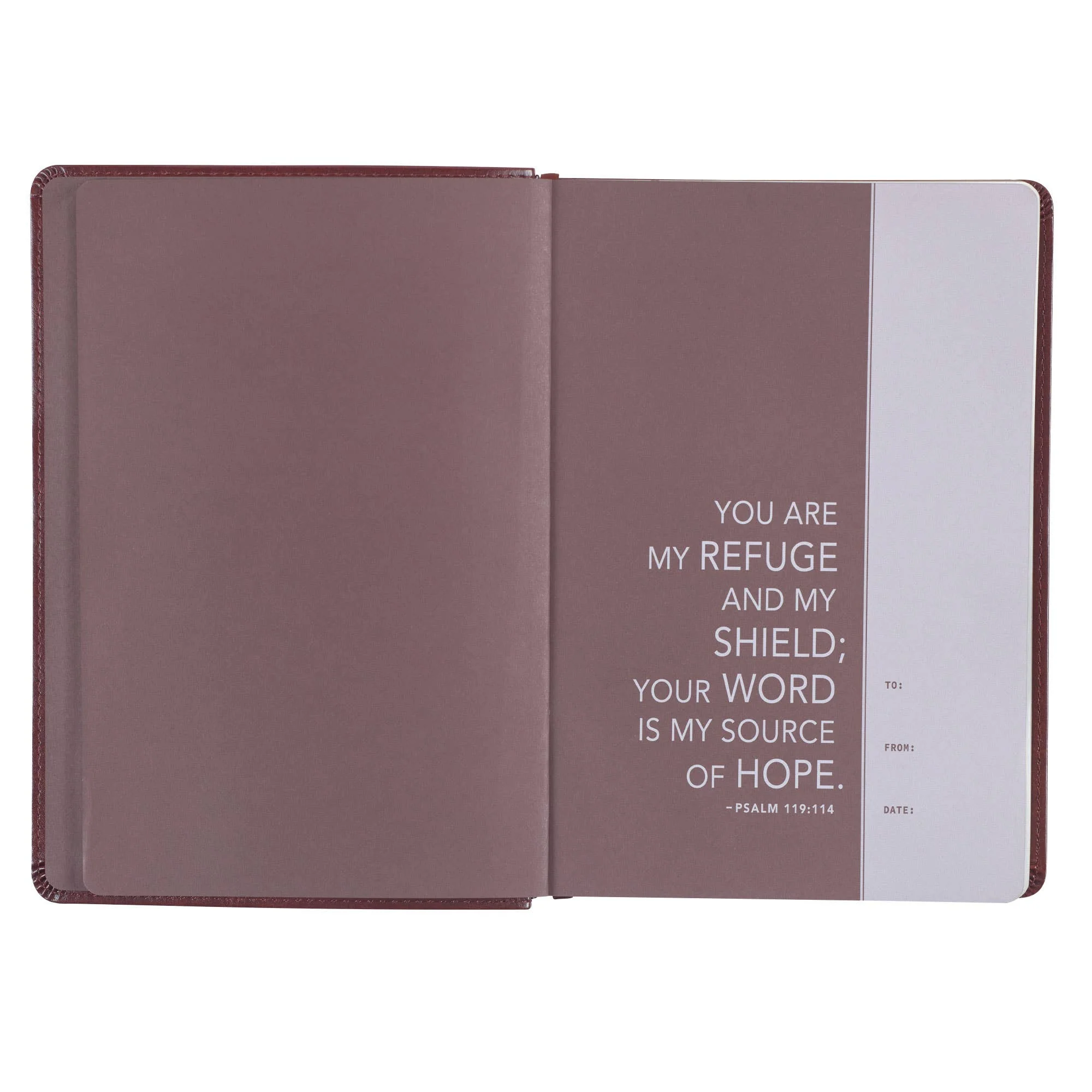 Christian Art Gifts - Devotional Bible NLT for Men Faux Leather, Saddle Tan - Image 2
