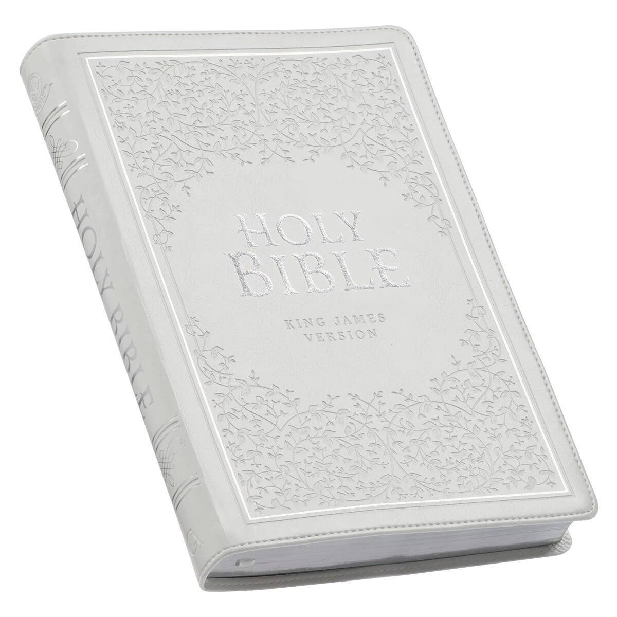 KJV Bible Thinline LP Faux Leather, White - Image 2