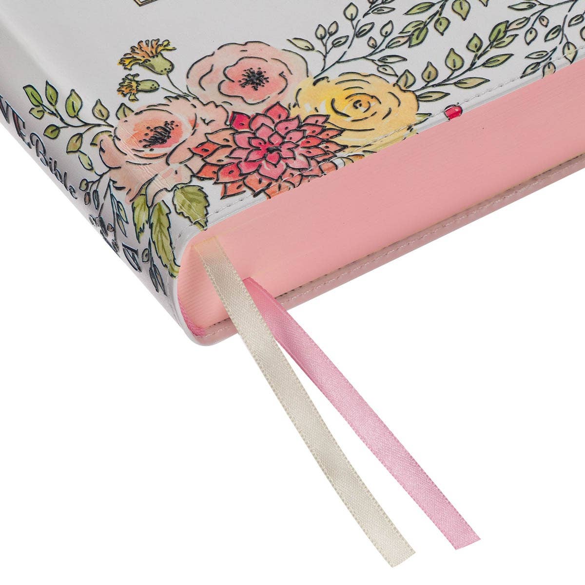 KJV My Creative Bible Faux Leather, White Floral Printed - Image 5