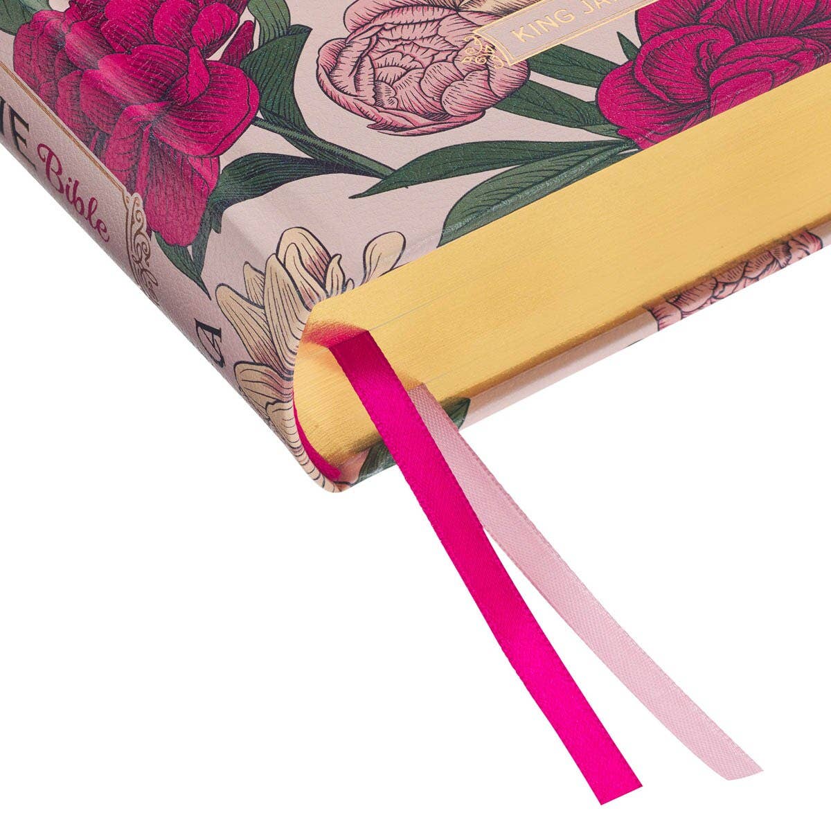 KJV My Creative Bible Hardcover, Pink Floral Printed - Image 3