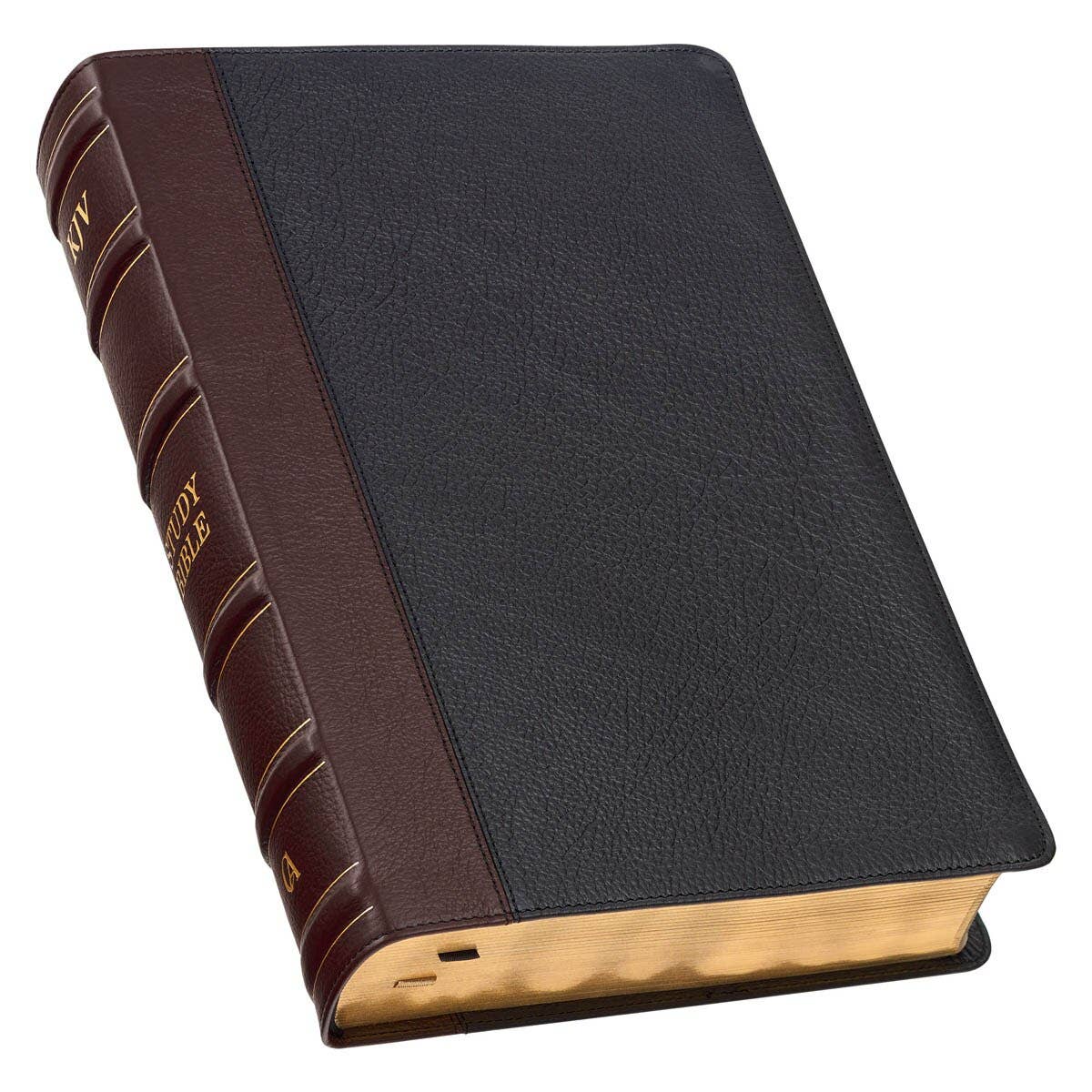 KJV Study Bible LP Full-grain Leather, Black/Burgundy - Image 2