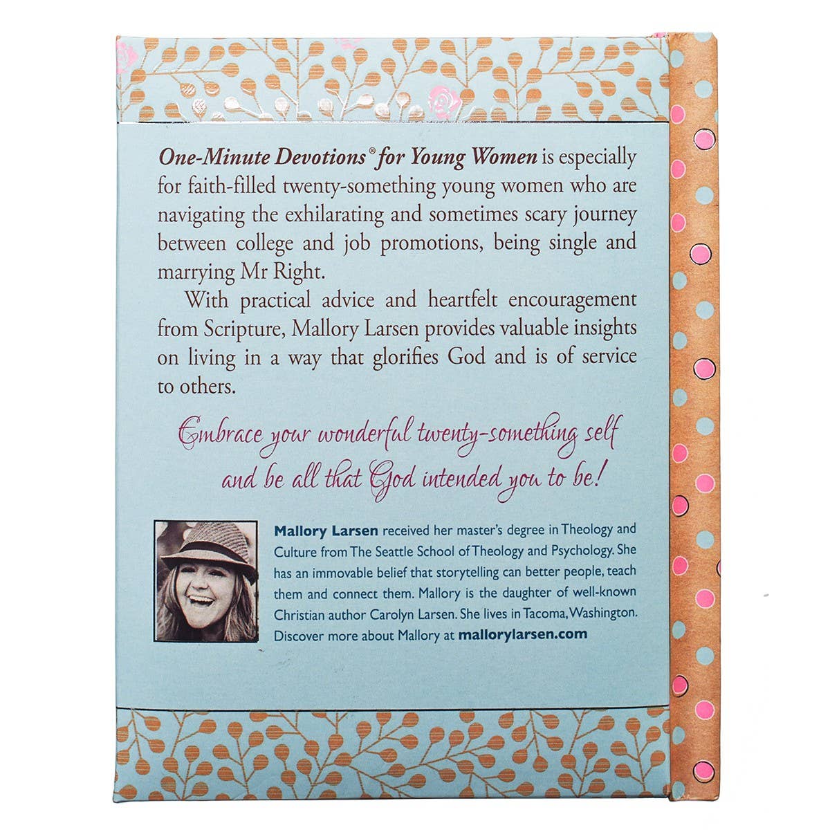 One-Minute Devotions for Young Women Padded Hardcover - Image 2