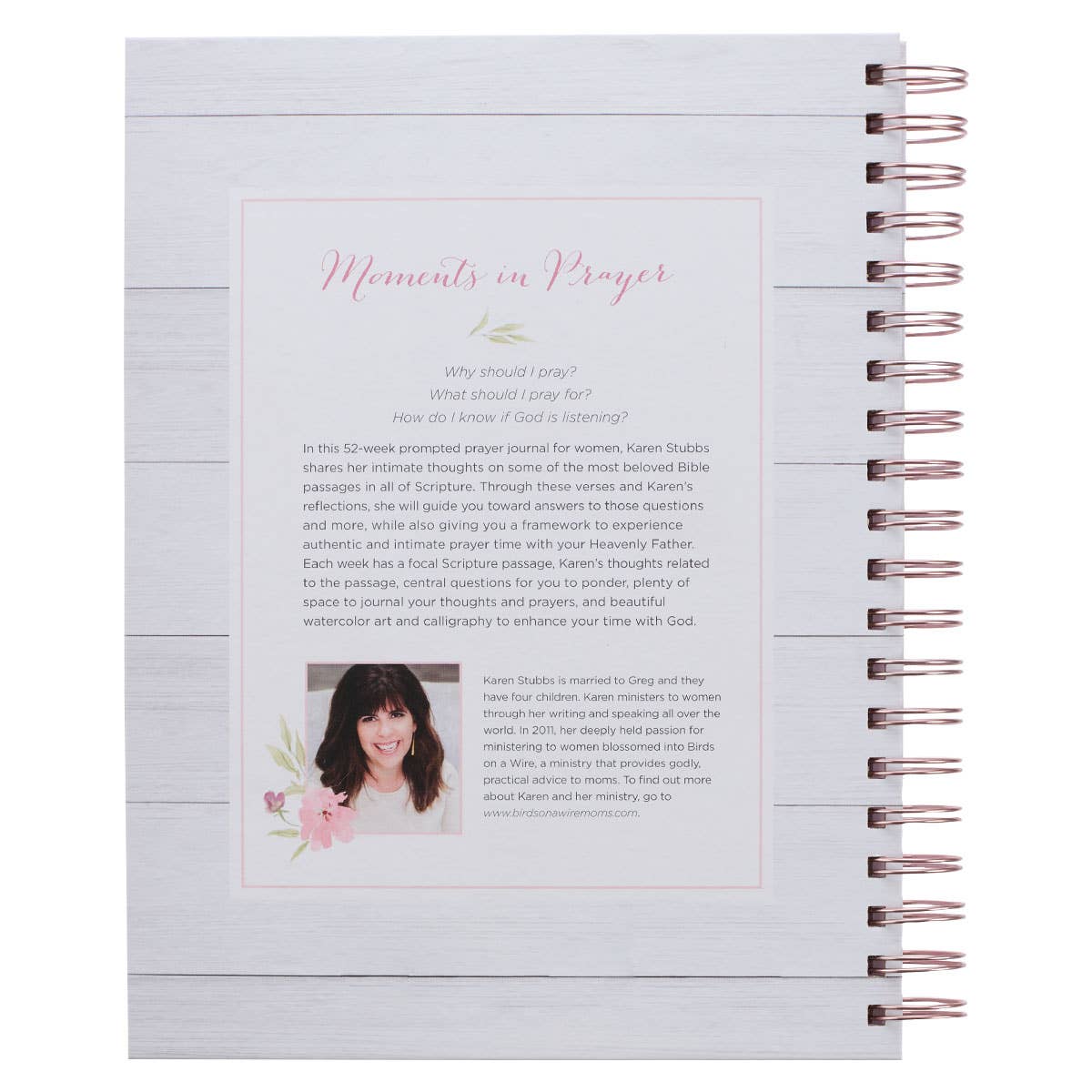 Prompted Hardcover Wirebound Prayer Journal White for Women - Image 2
