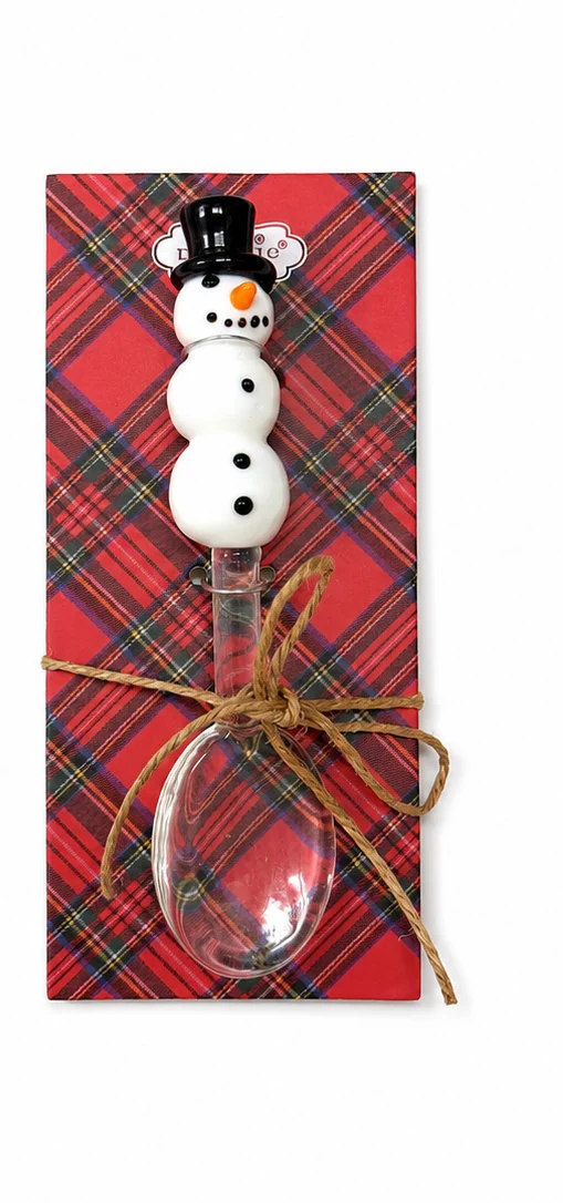 Christmas Glass Spoons
