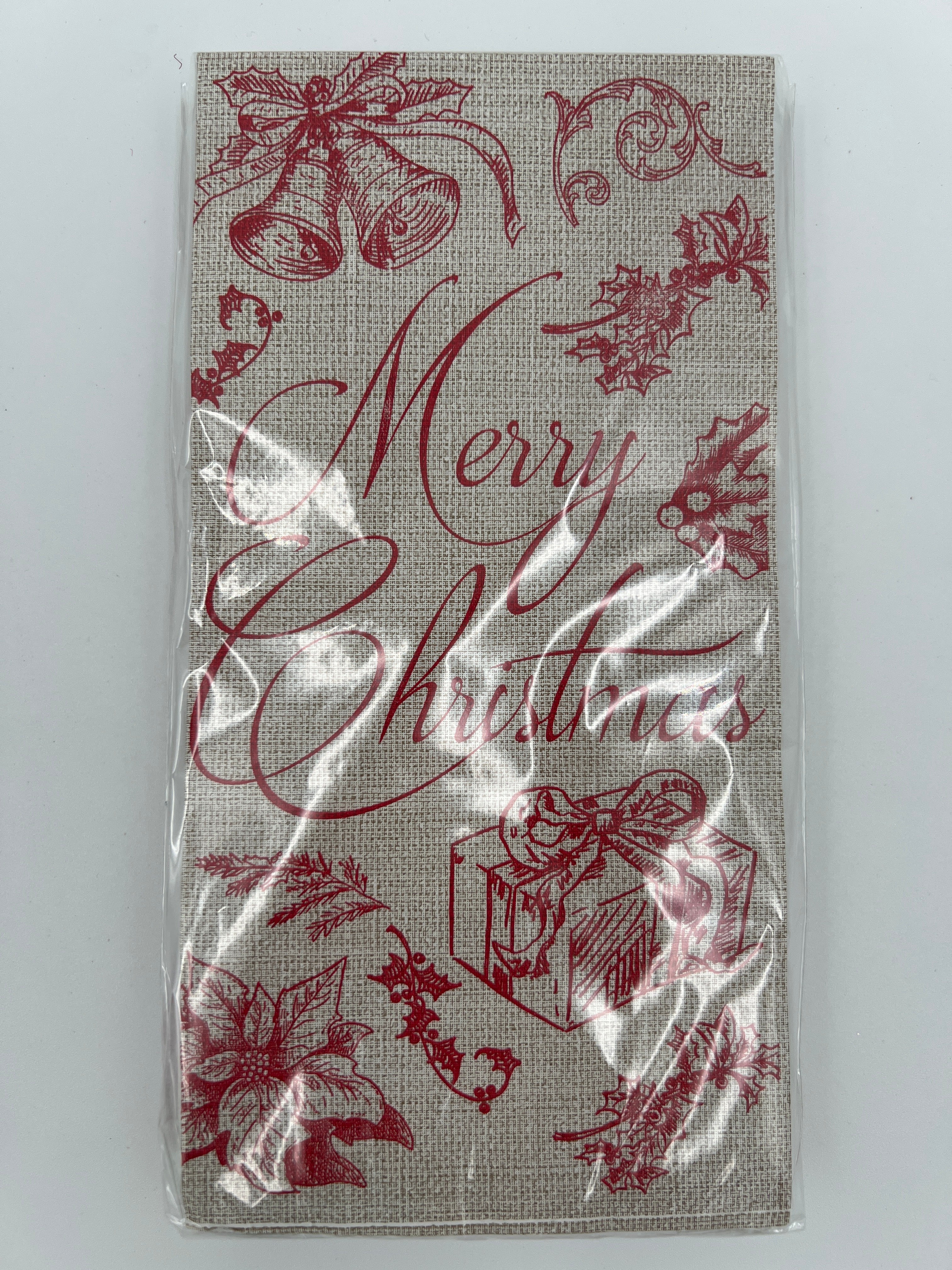 Christmas Toile Guest Napkin Pack of 48 - Image 5