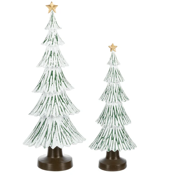 Distressed Christmas Tree Set -2 pc