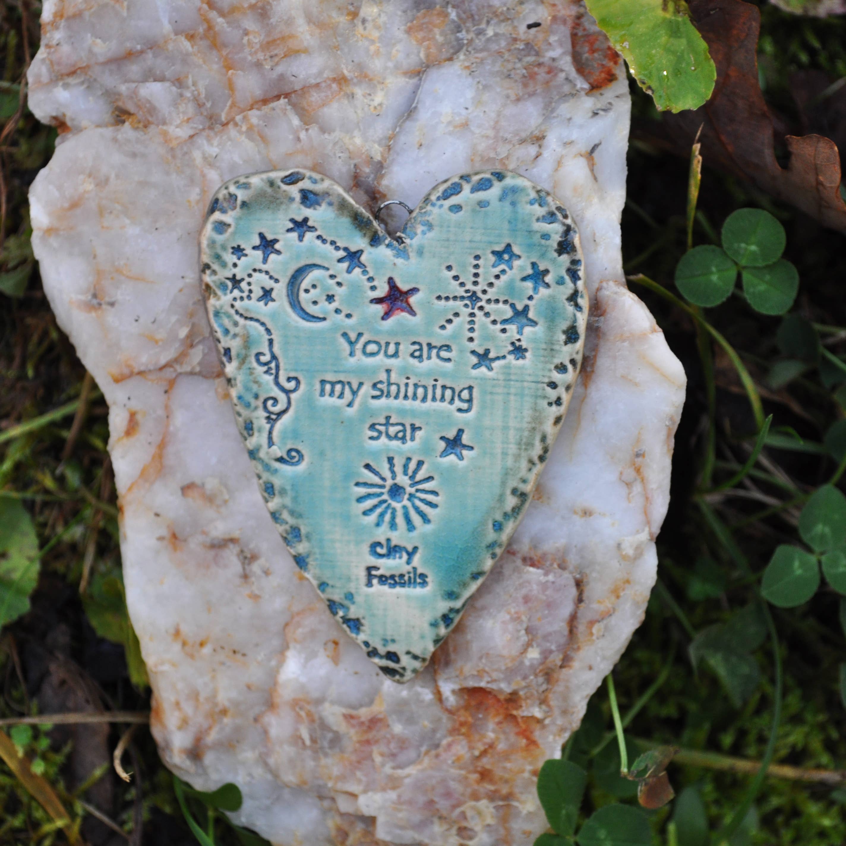 Shining Star , pottery ornament, USA, gift, handmade - Image 3