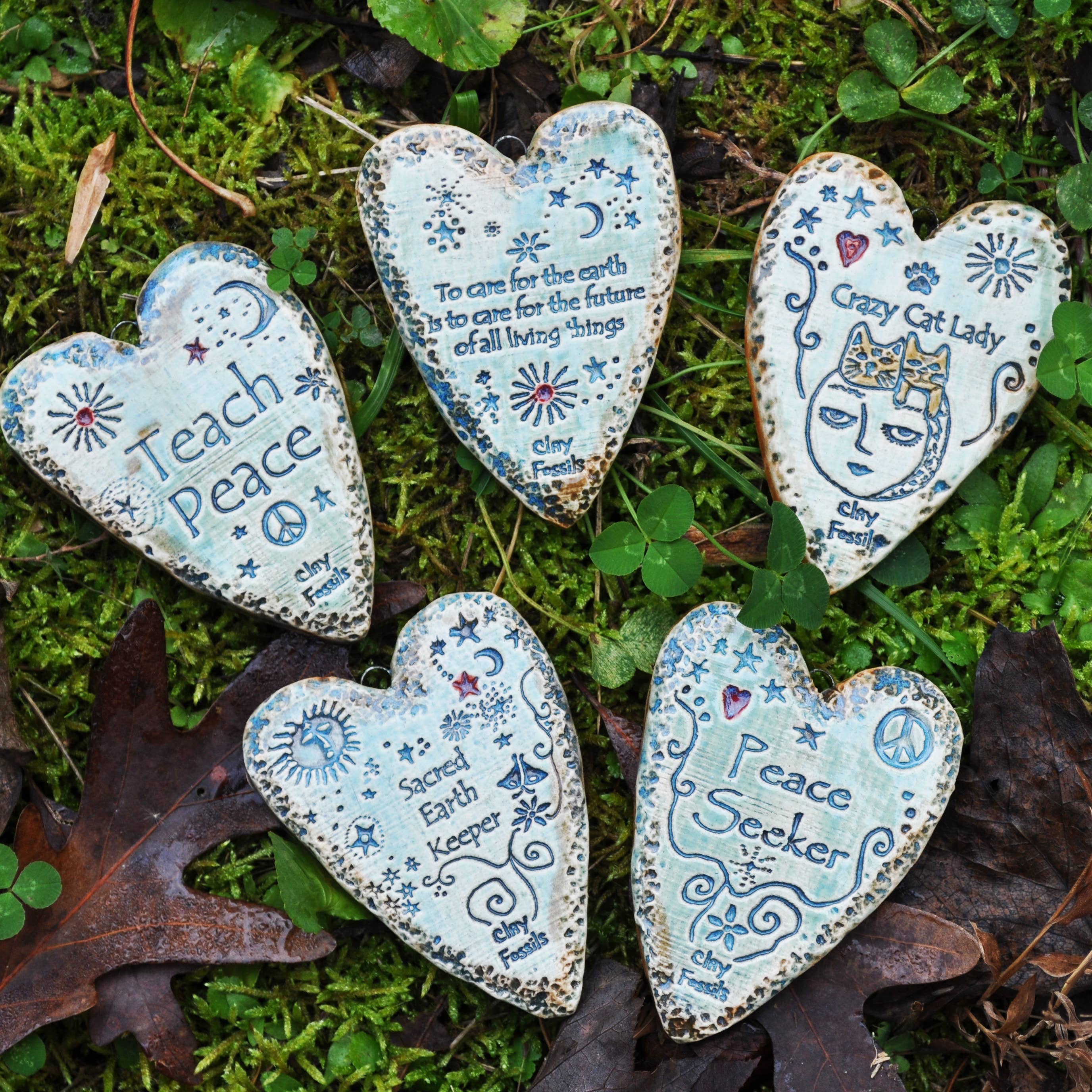 Shining Star , pottery ornament, USA, gift, handmade - Image 4