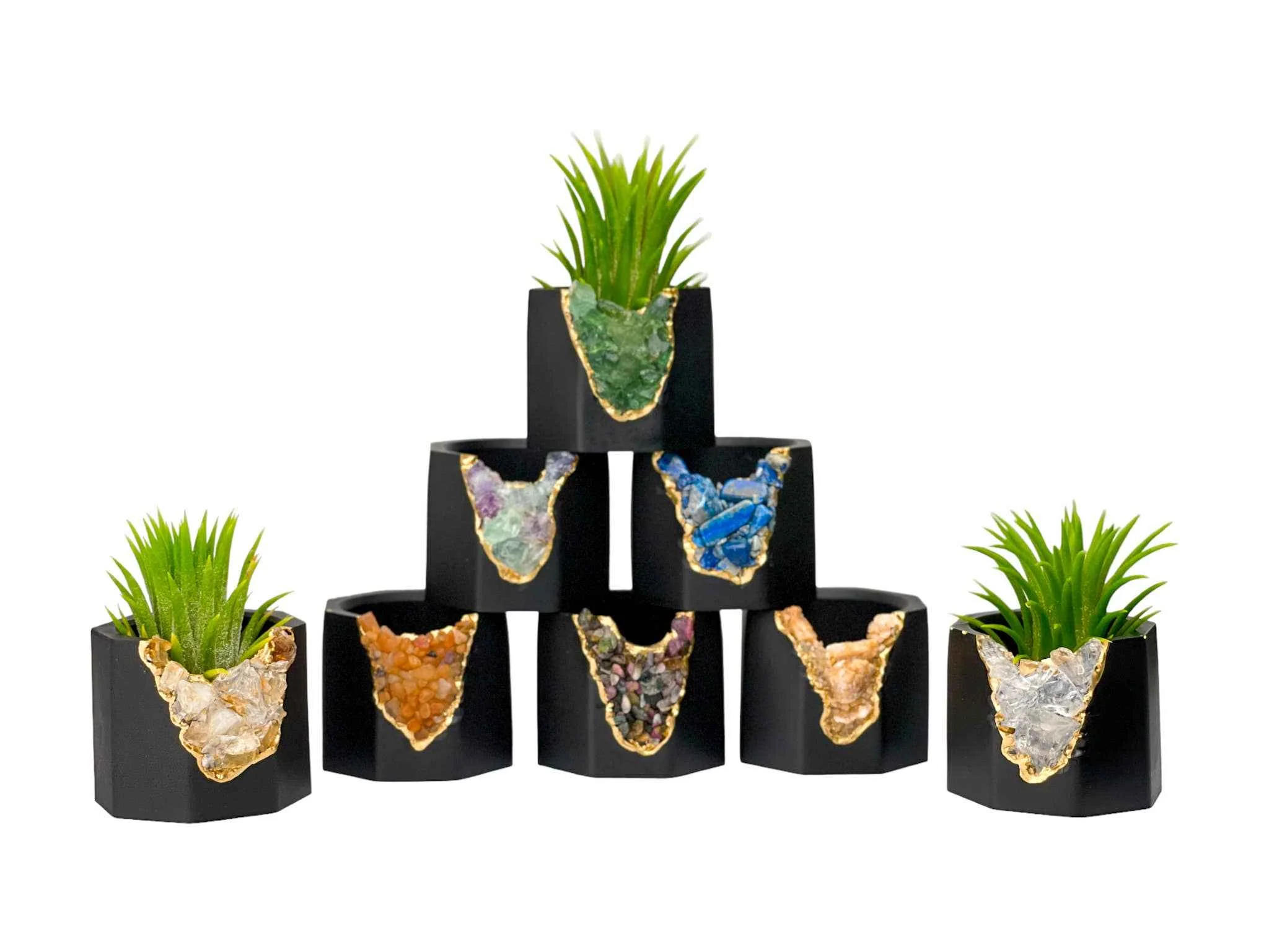 Clear Quartz Geode Planter - Image 2