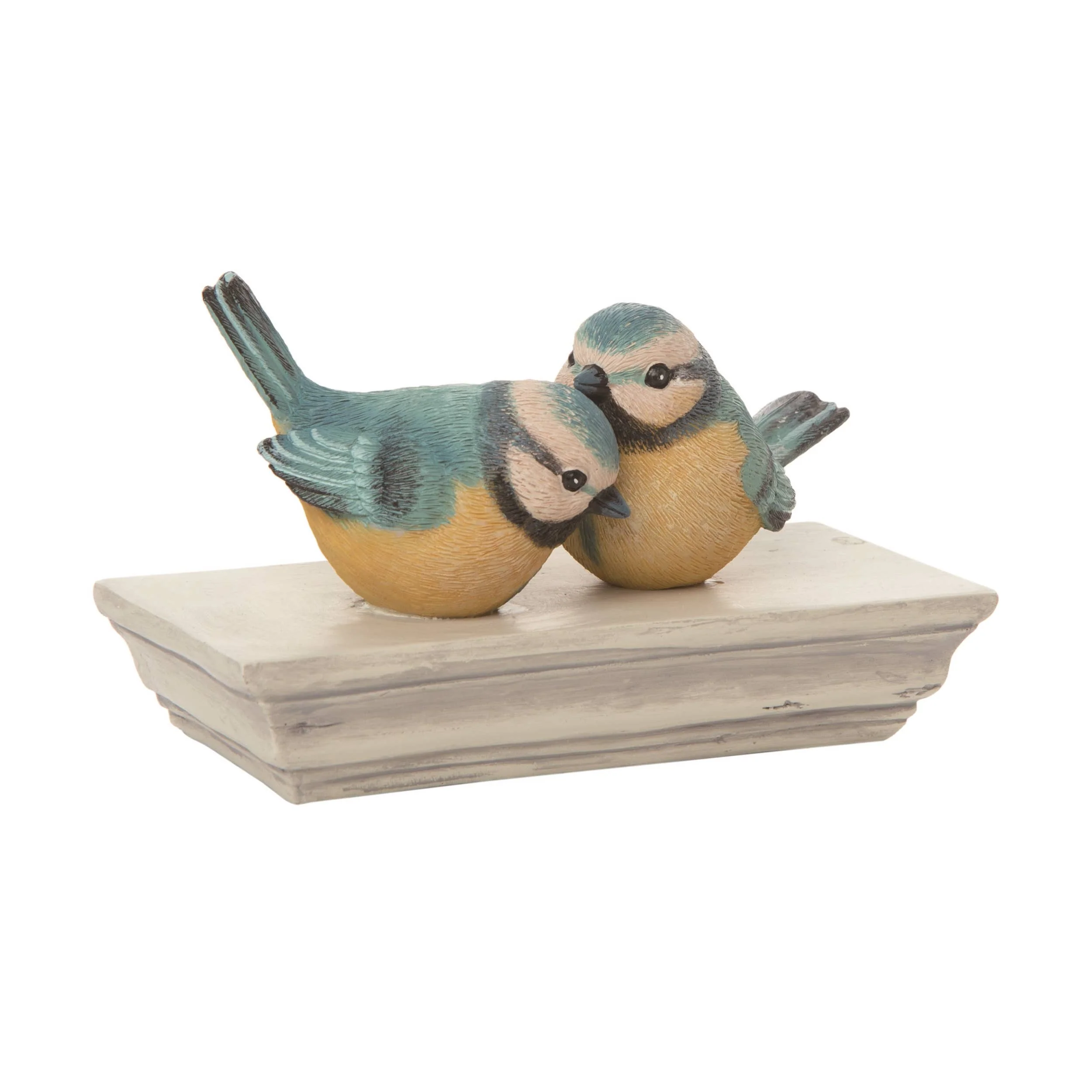 Resin 6.75" Spring Snuggling Birds Decor