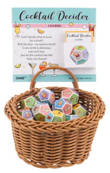 Cocktail Decider Dice Charms