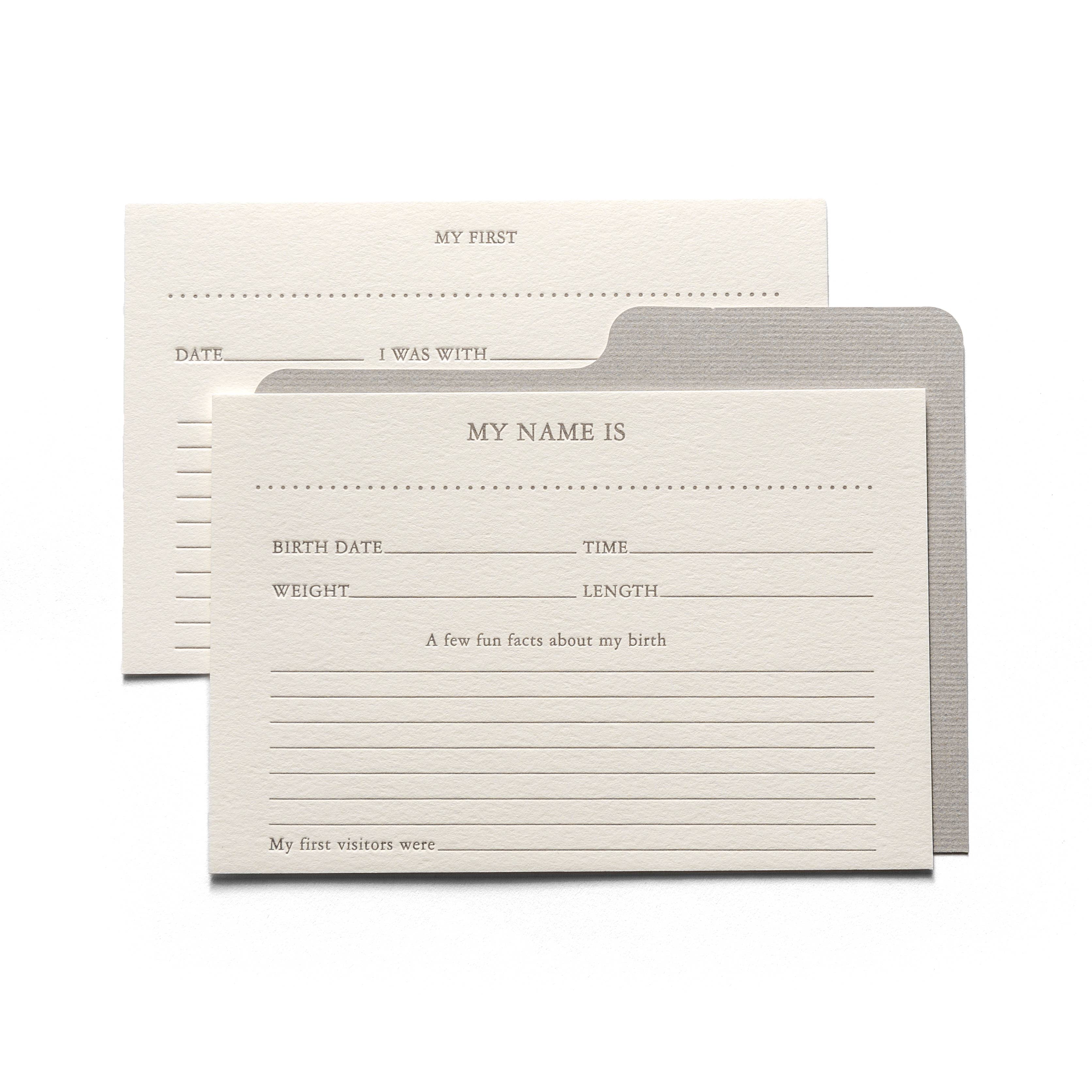 Keepsake Baby Box & Memory Cards - Image 2