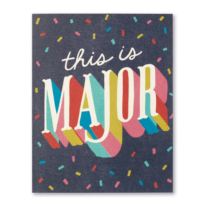 Congratulations Card-This is Major