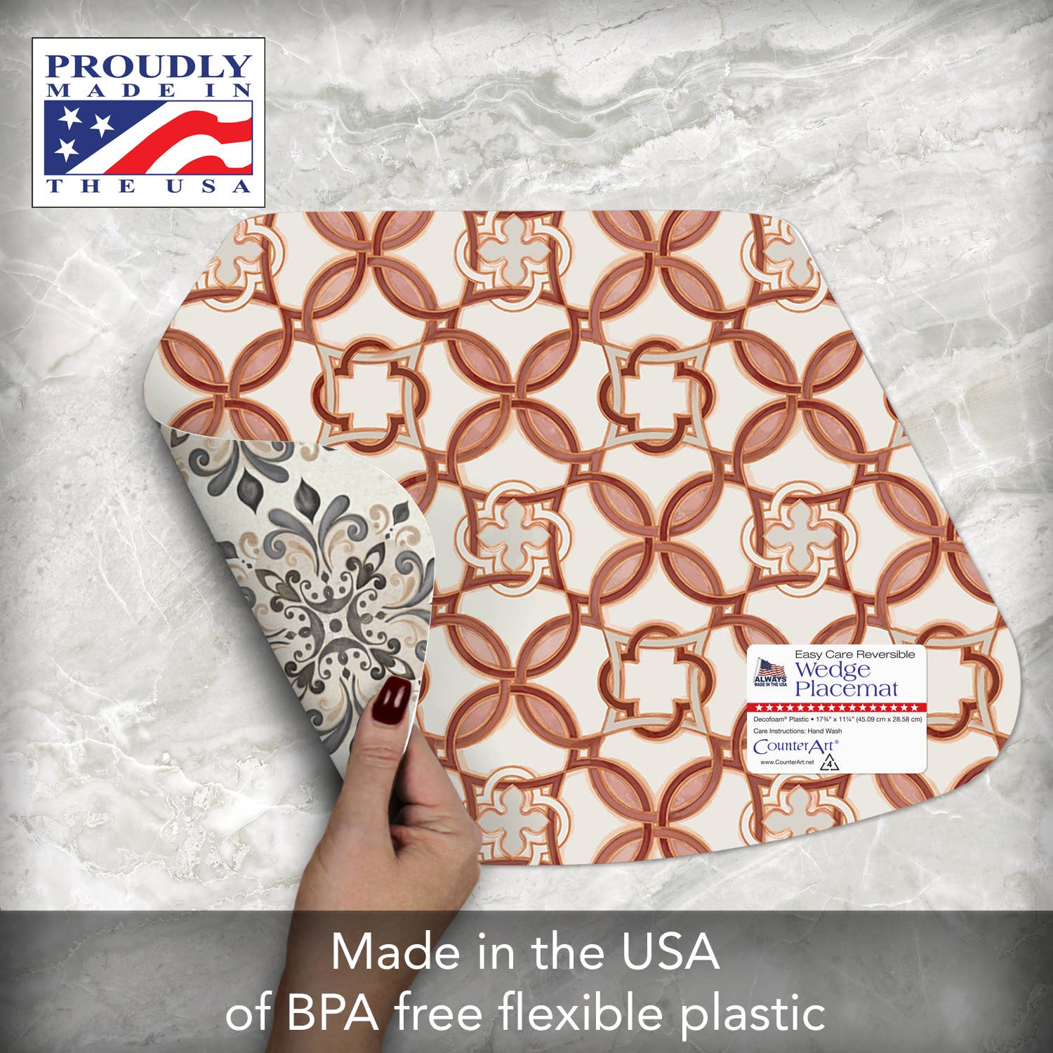 Medallion Wedge Reversible Flexible Placemat - Image 4