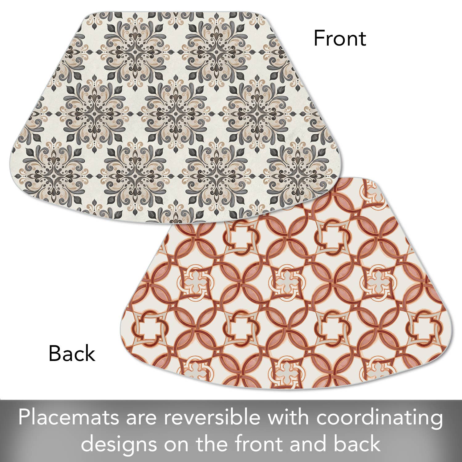 Medallion Wedge Reversible Flexible Placemat - Image 6