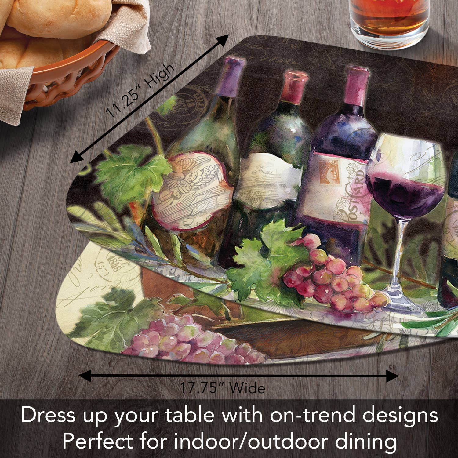 Rustic Win Wedge Reversible Flexible Placemat - Image 6