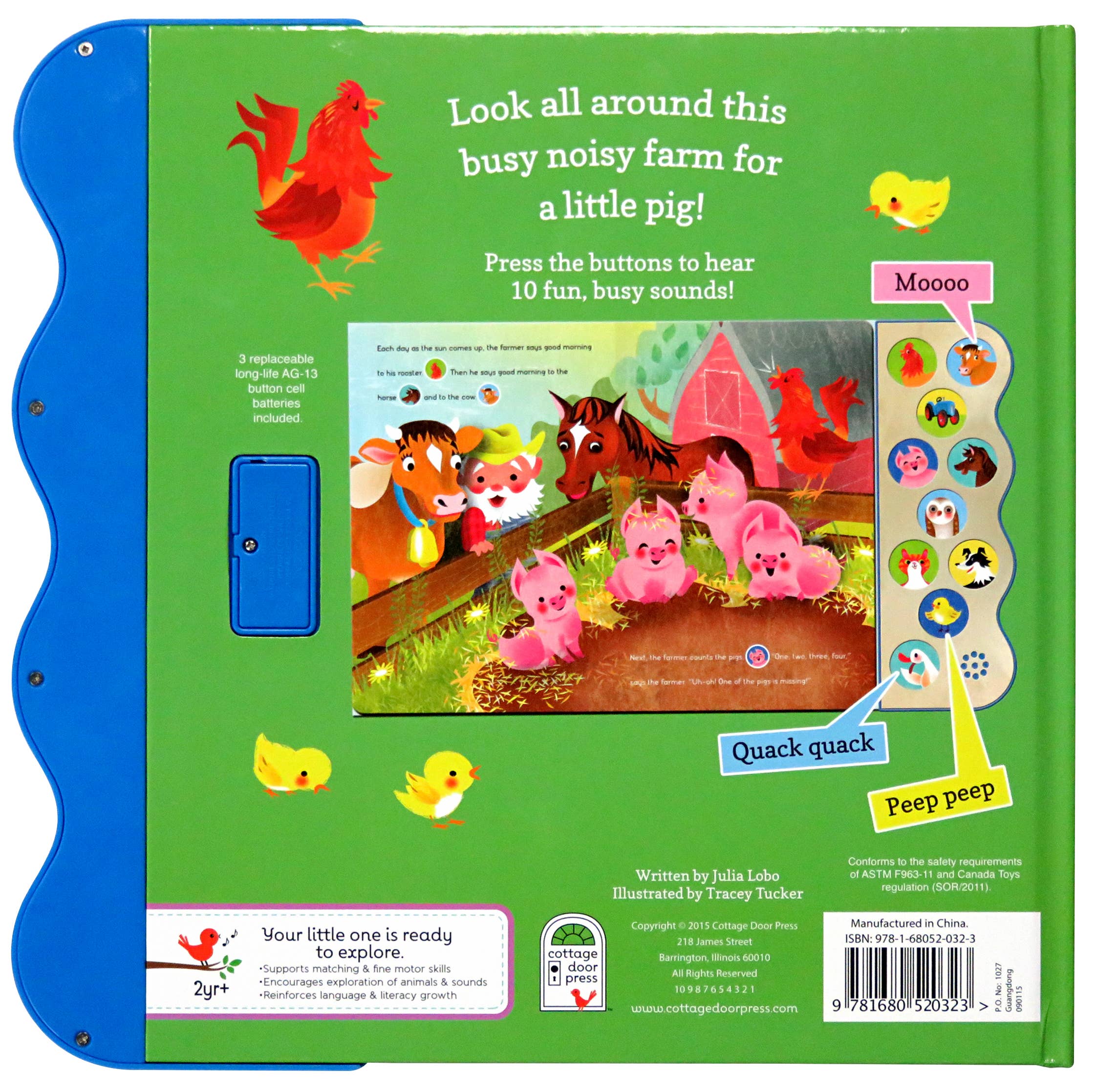 Busy Noisy Farm Interactive Sound Book - Image 3